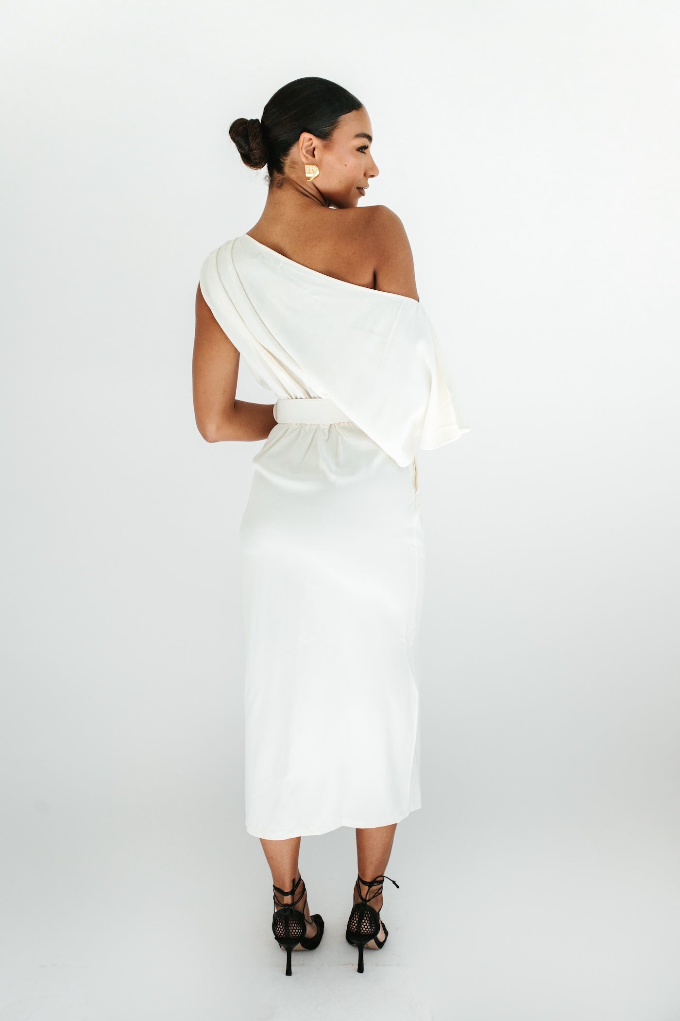 Cameron Off The Shoulder Maxi Dress - Ivory