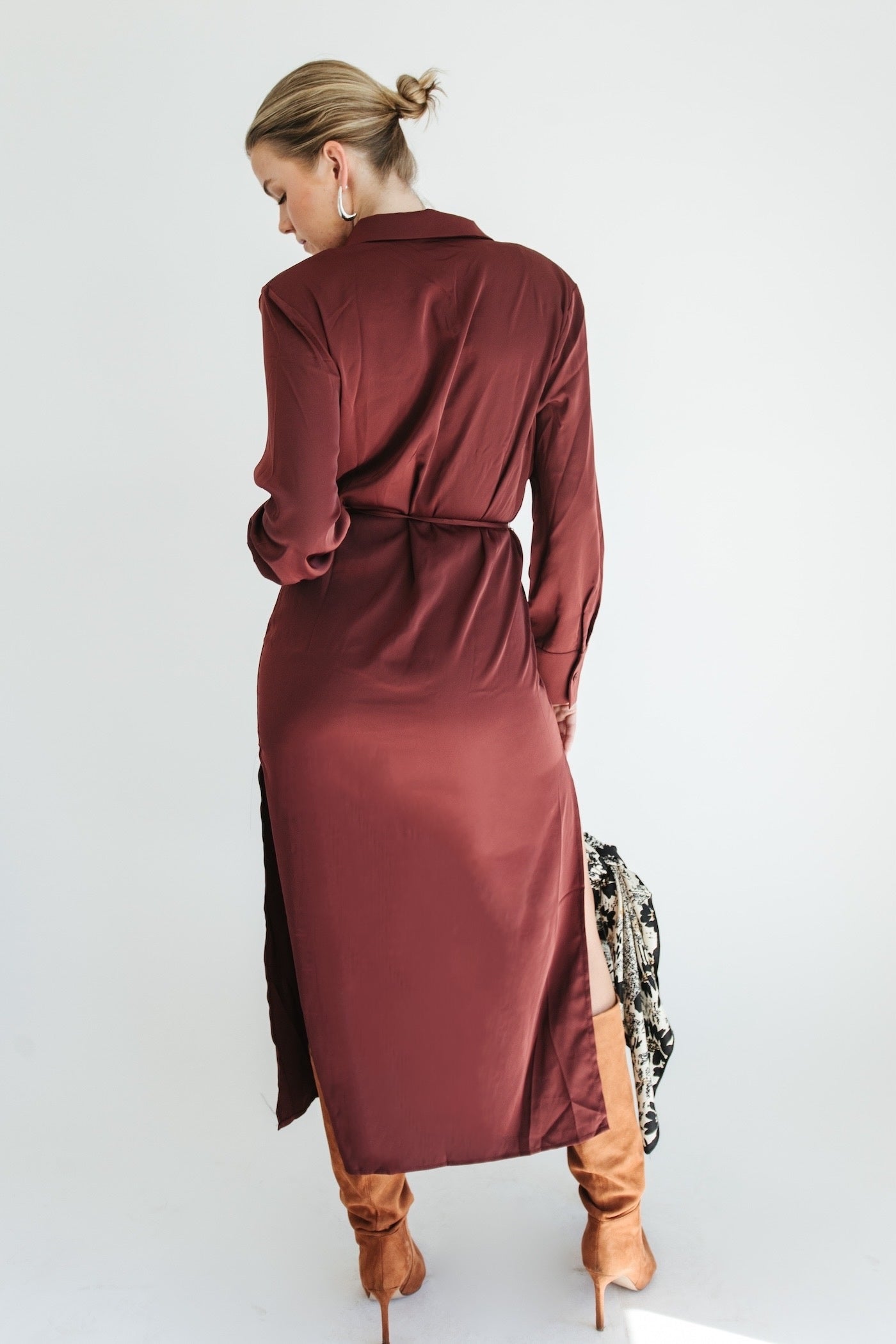 Anastacia Maxi Dress - Burgundy