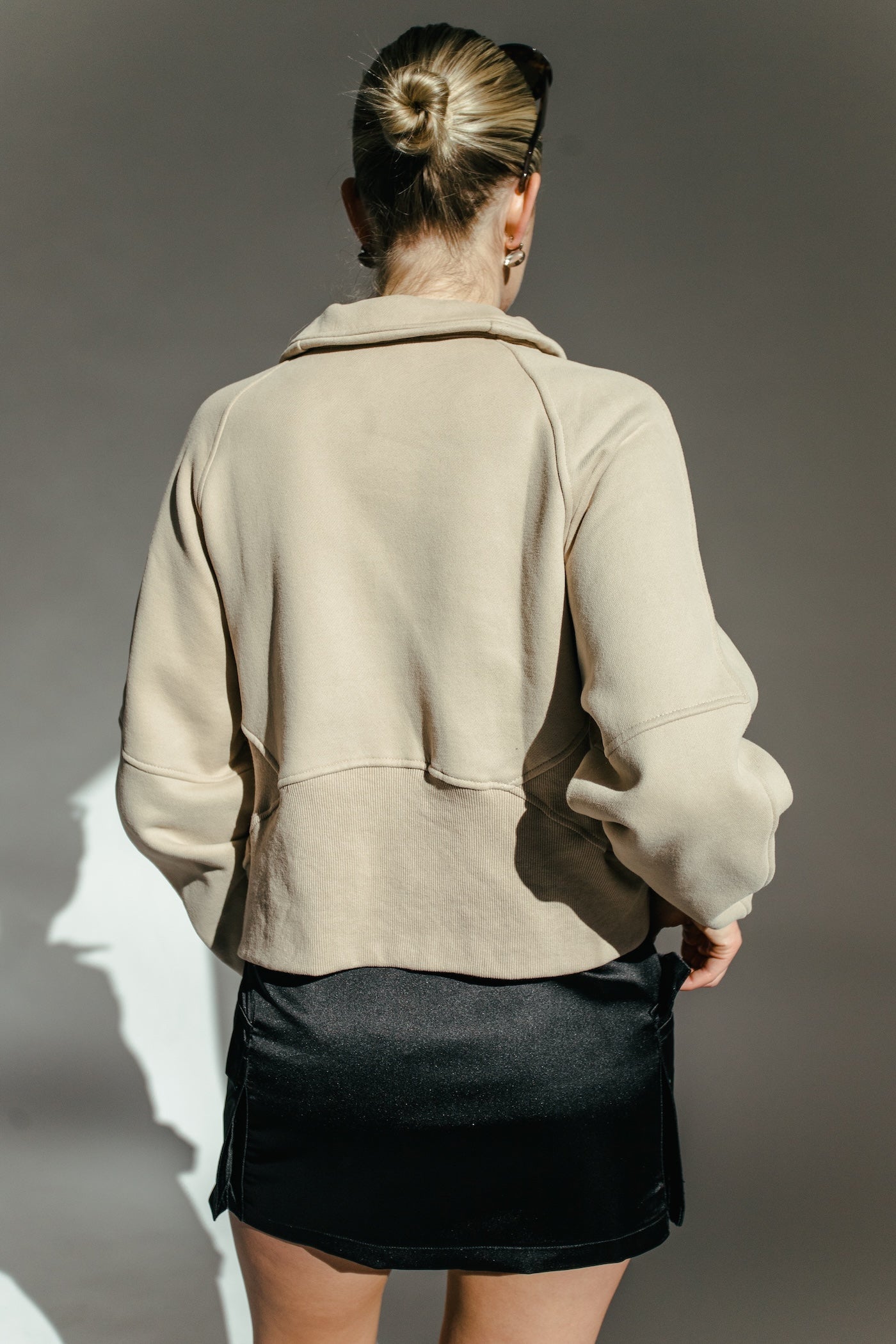 Gabriella Quarter Zip - Taupe