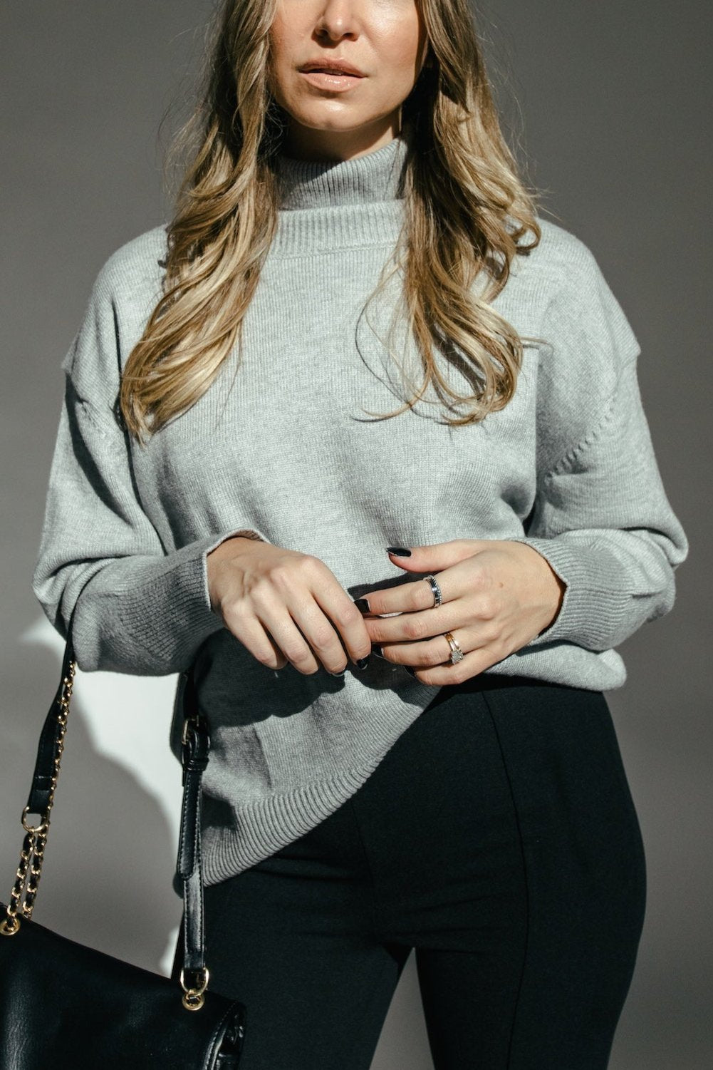 Chapman Turtleneck Sweater - Grey