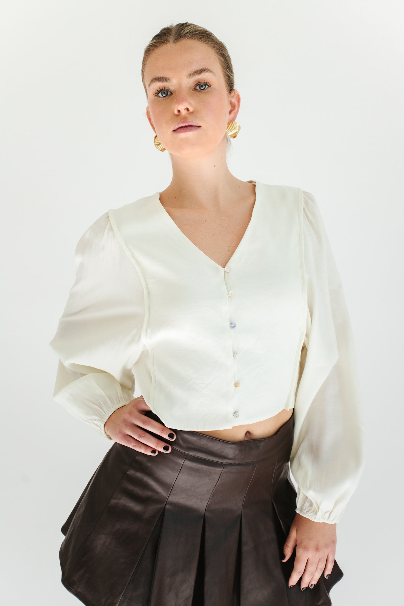 Lucky You Blouse - Ivory