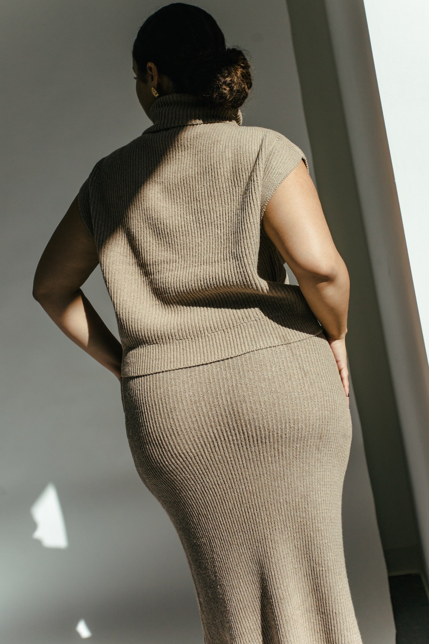 Isabella Sweater + Skirt Set - Taupe