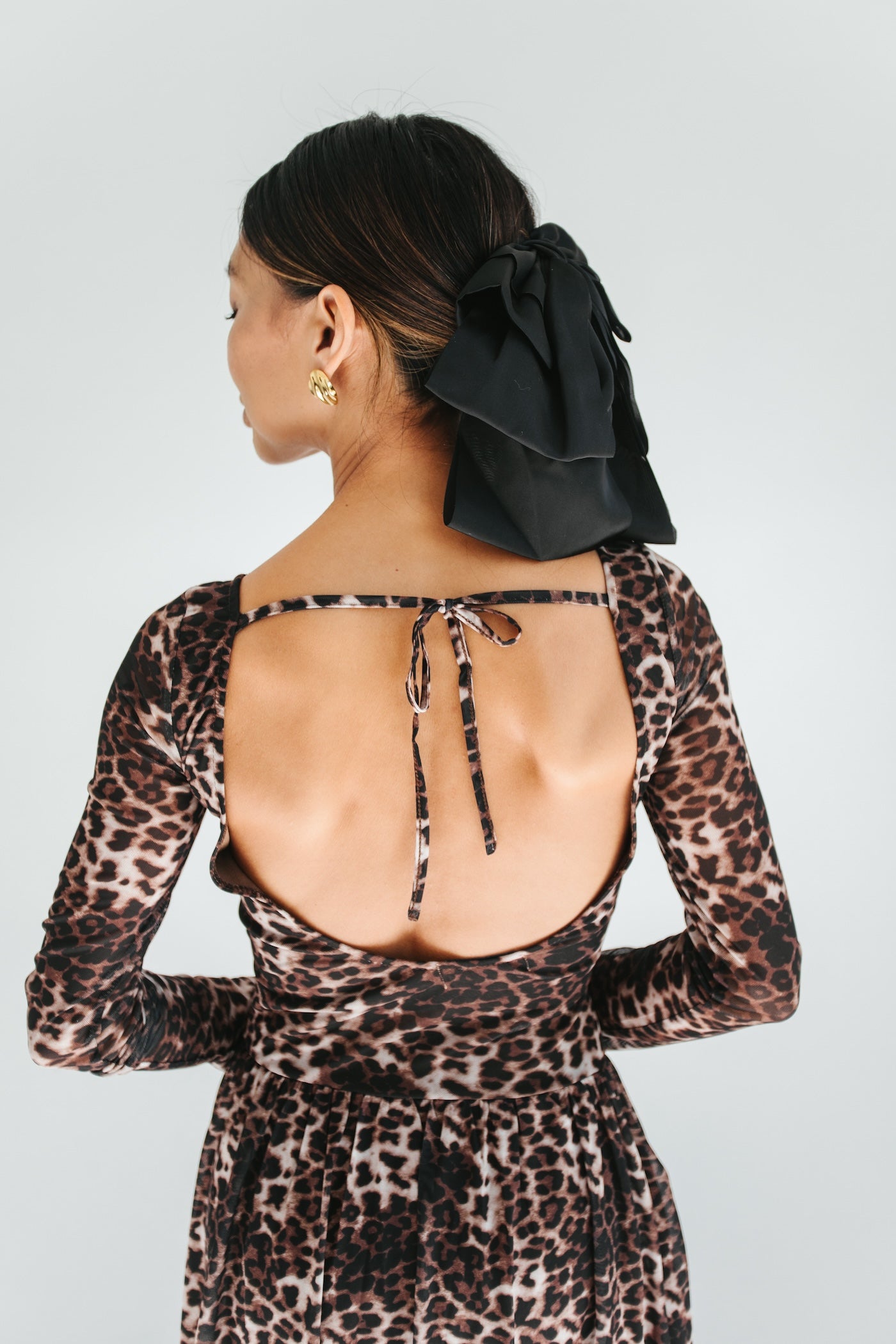 Brisa Drop Waist Mini Dress - Cheetah