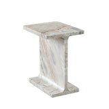 Iris Marble End Table - Natural