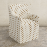 Priya Dining Armchair with Casters