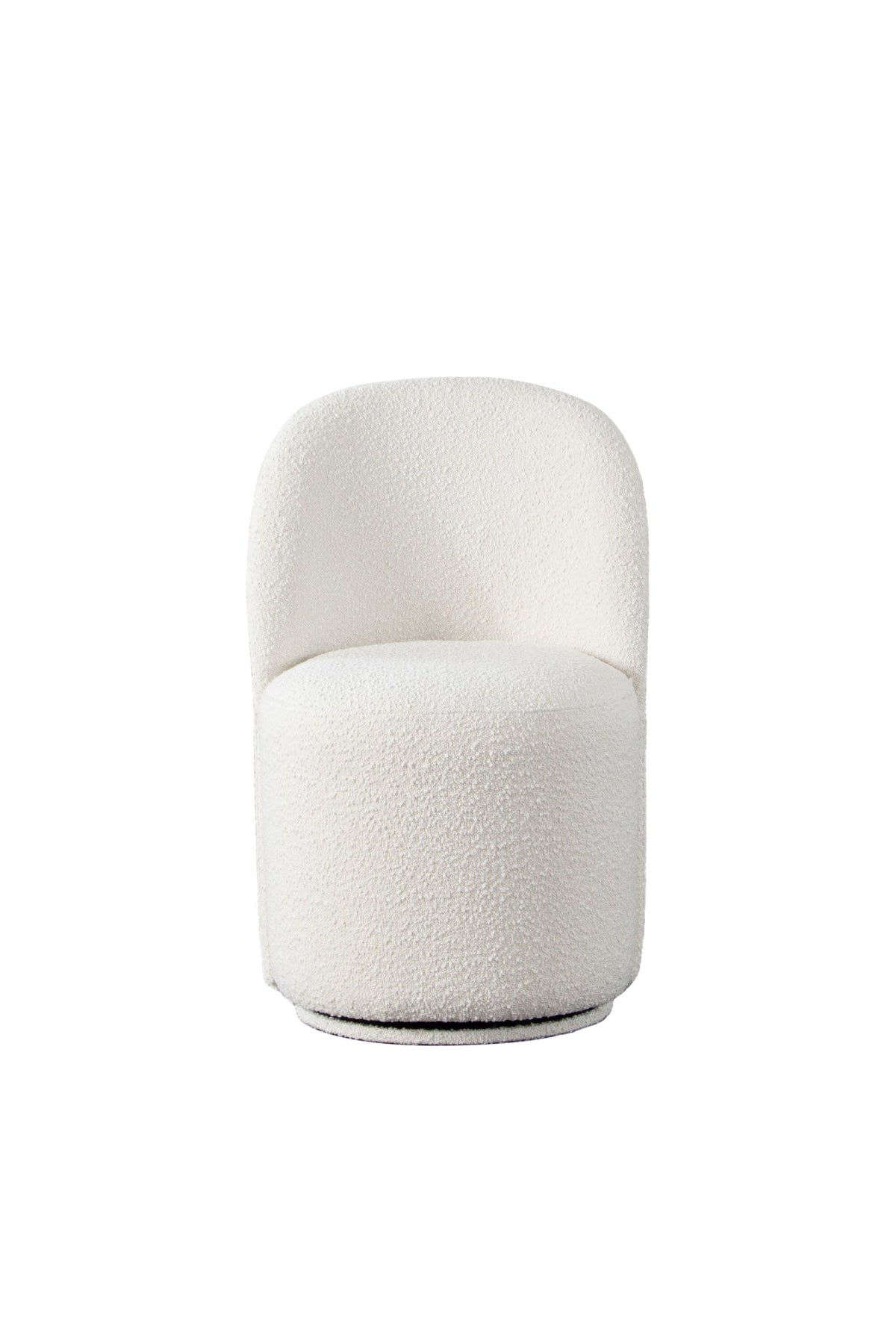 Niccola Swivel Dining Chair - Ivory - Set of 2