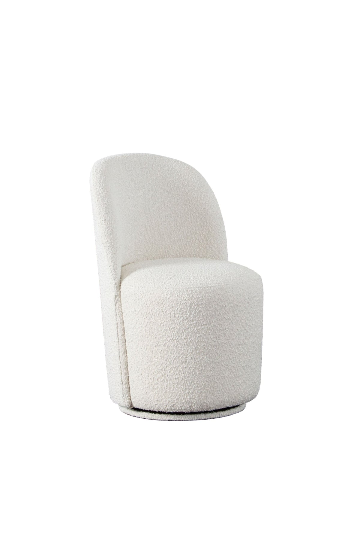 Niccola Swivel Dining Chair - Ivory - Set of 2