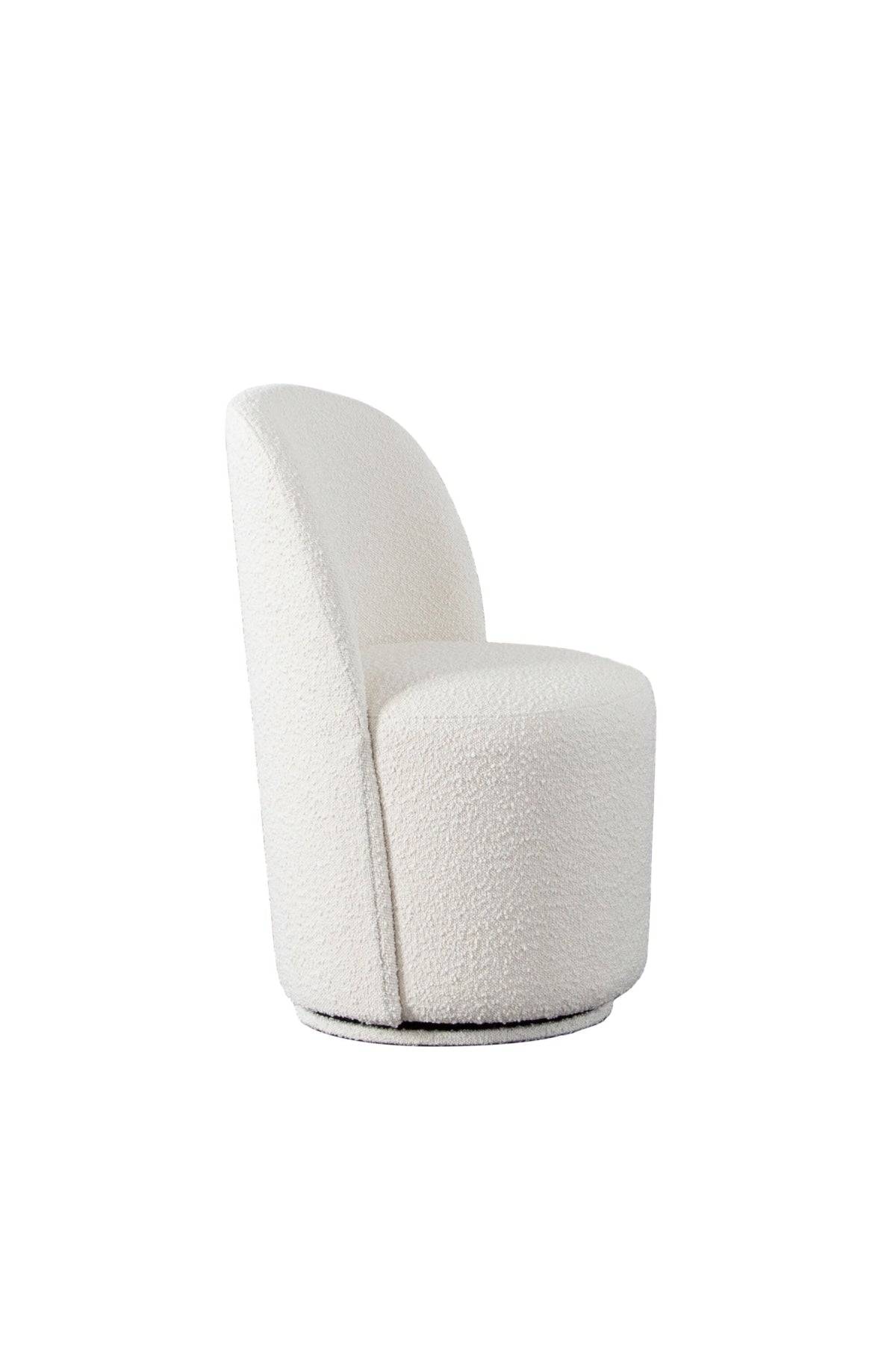 Niccola Swivel Dining Chair - Ivory - Set of 2