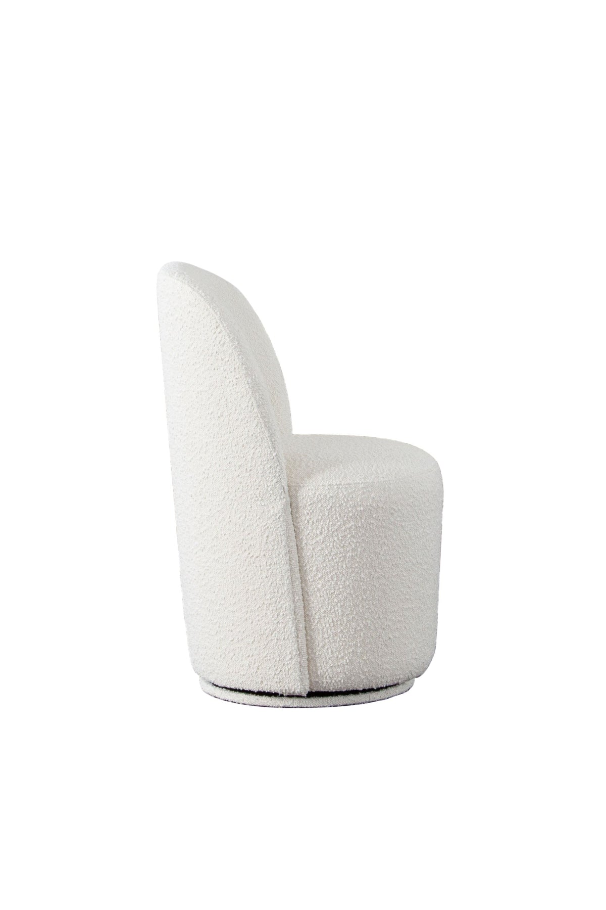 Niccola Swivel Dining Chair - Ivory - Set of 2