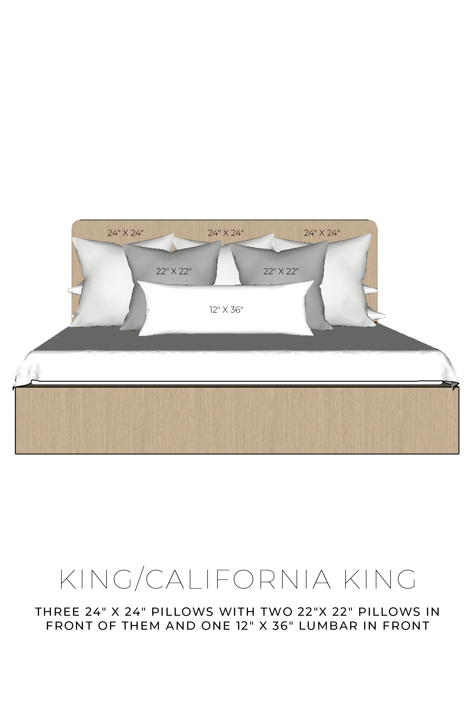 California king pillow sales size
