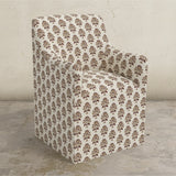Priya Dining Armchair with Casters