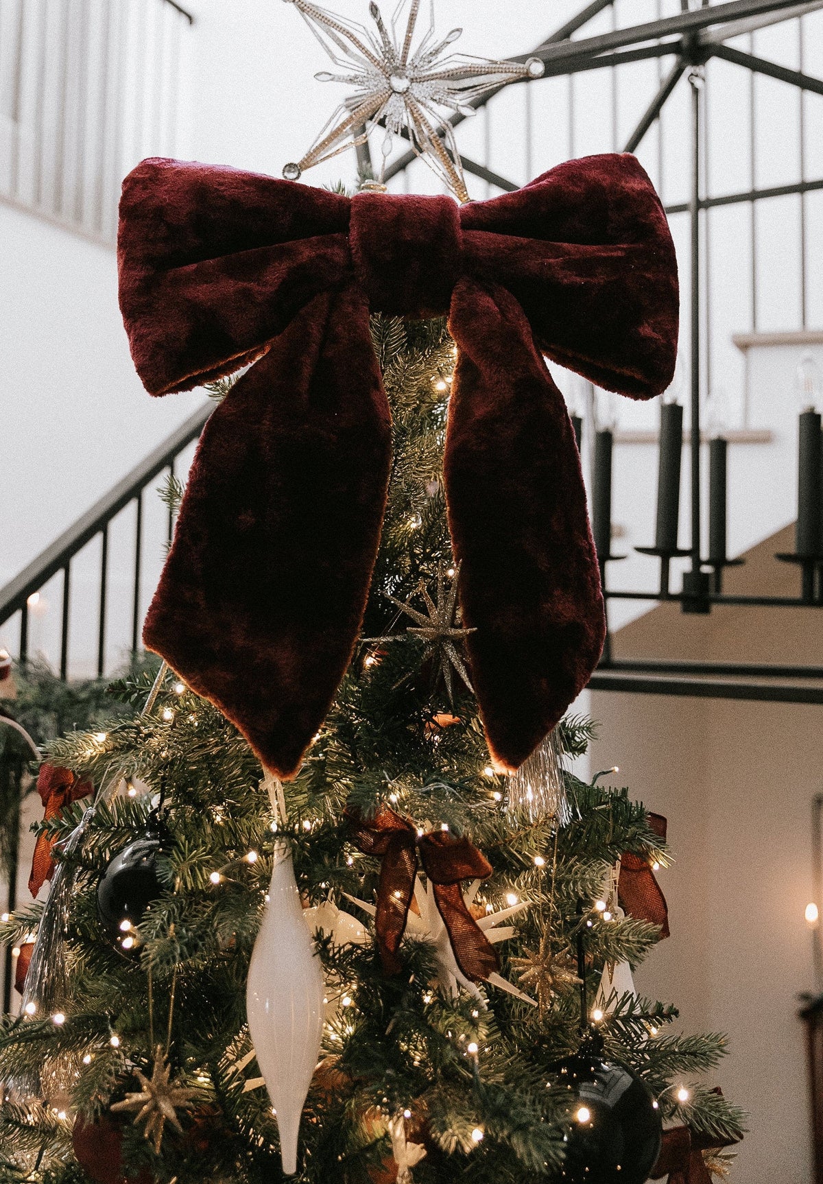 Winslet Oversized Bow - Dark Red - 2 Sizes