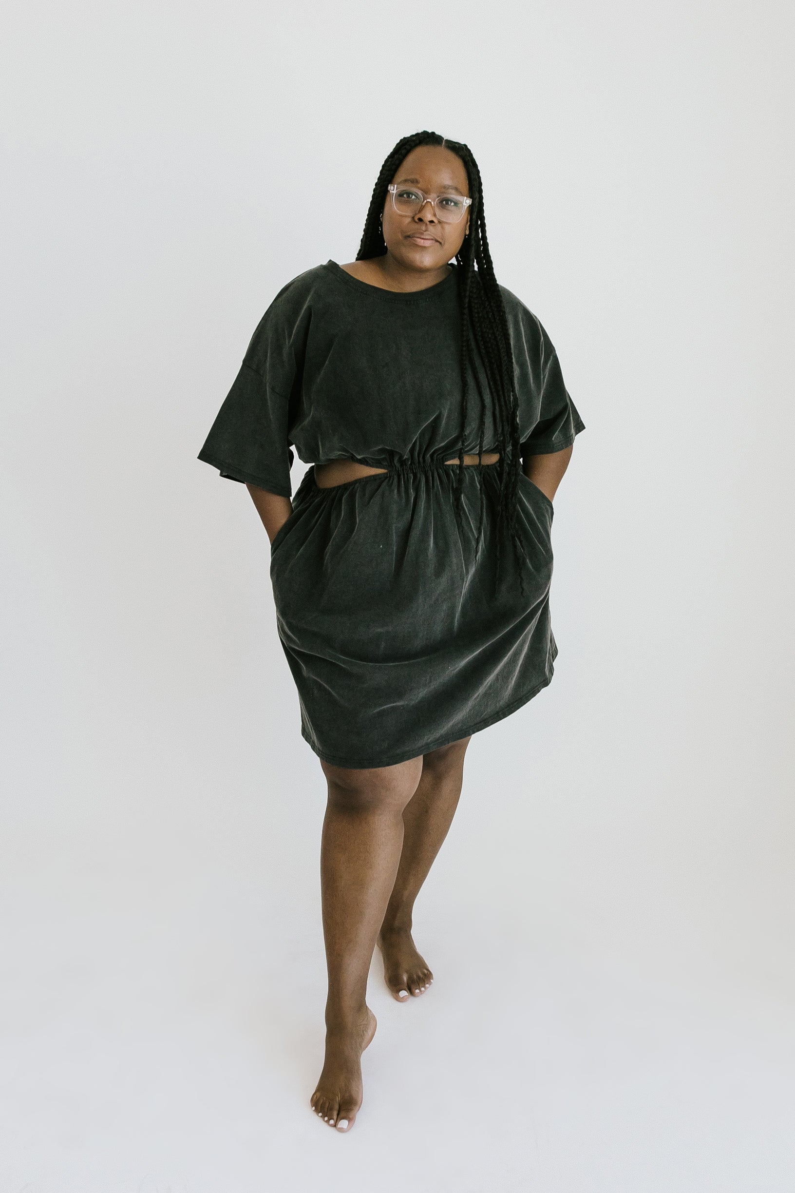 Connie Cut Out Mini Dress - Black - More Sizes