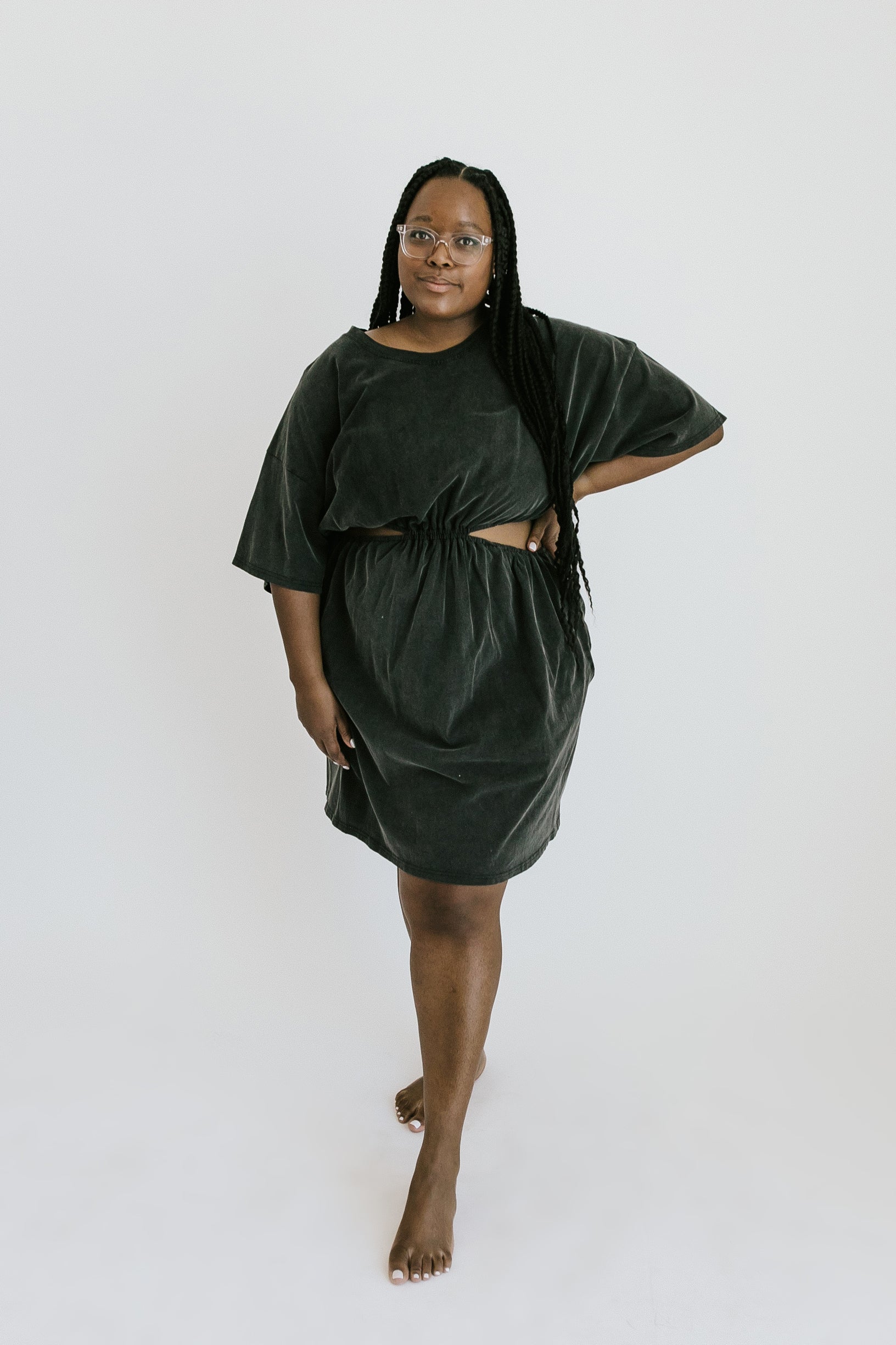 Connie Cut Out Mini Dress - Black - More Sizes