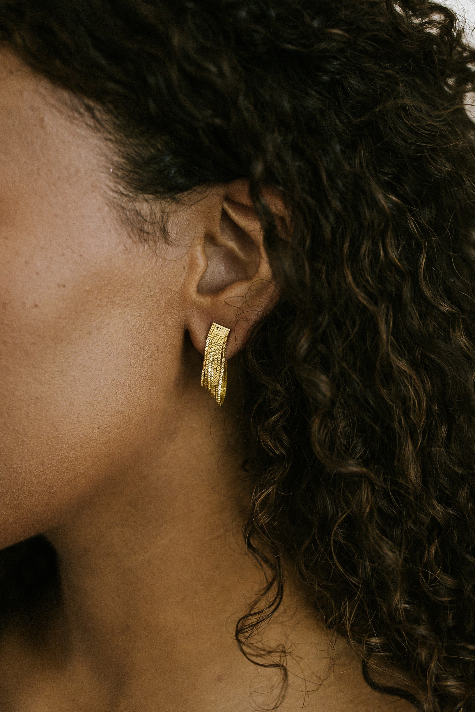 Sharla Chain Earring - Gold