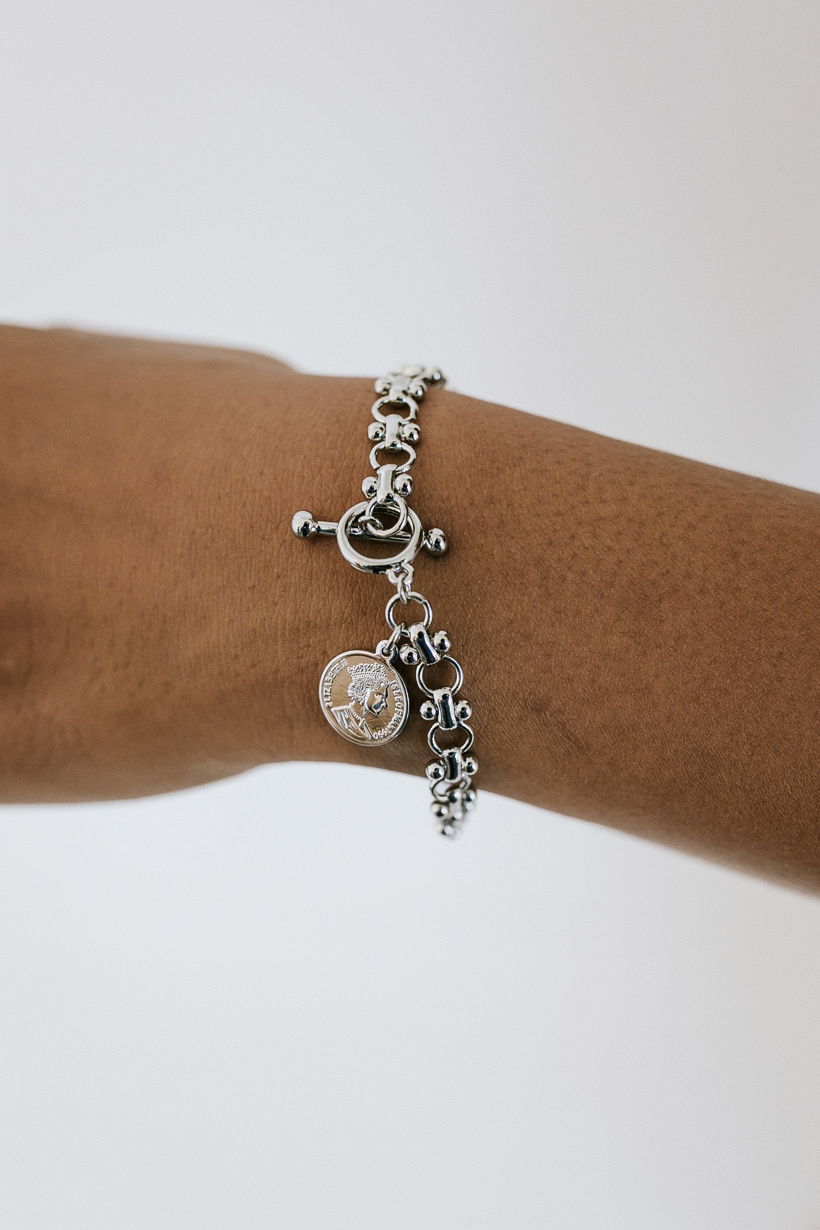 Stay Awhile Toggle Bracelet - Silver