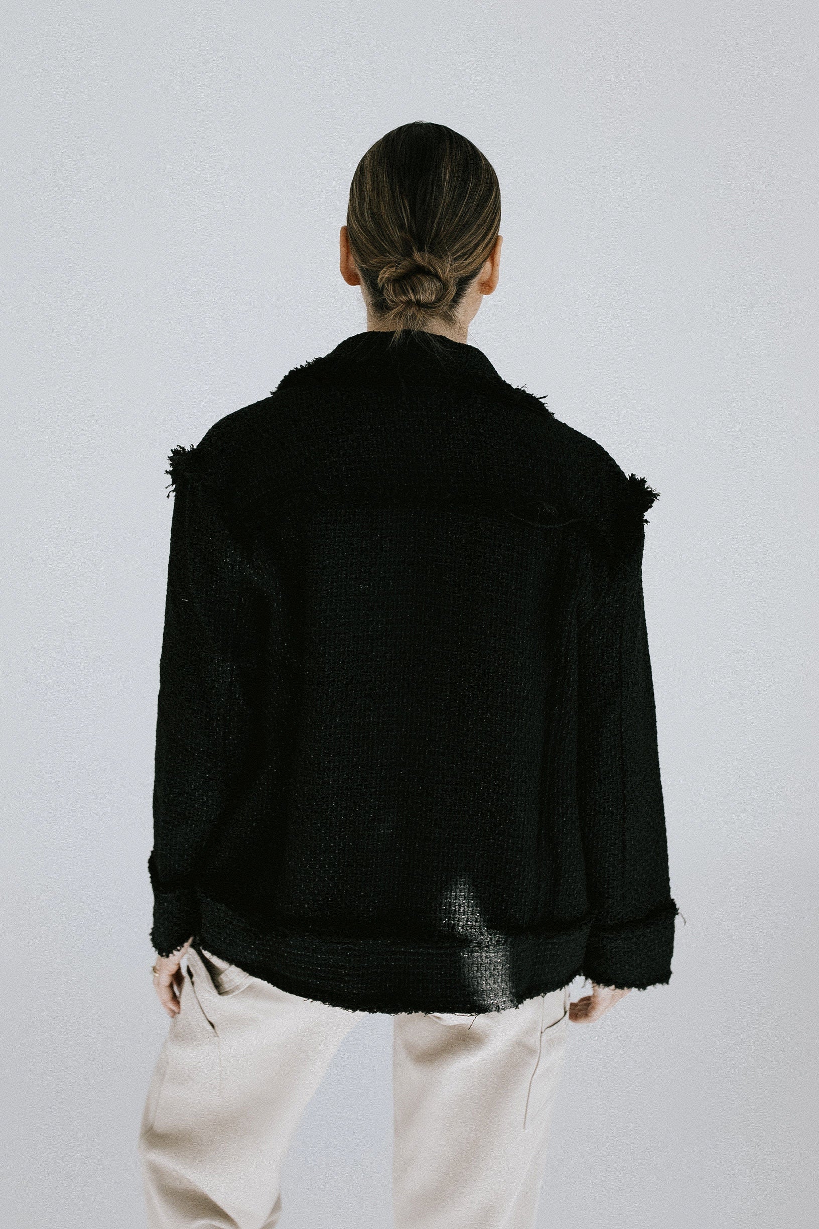 Eloise Tweed Jacket - Black