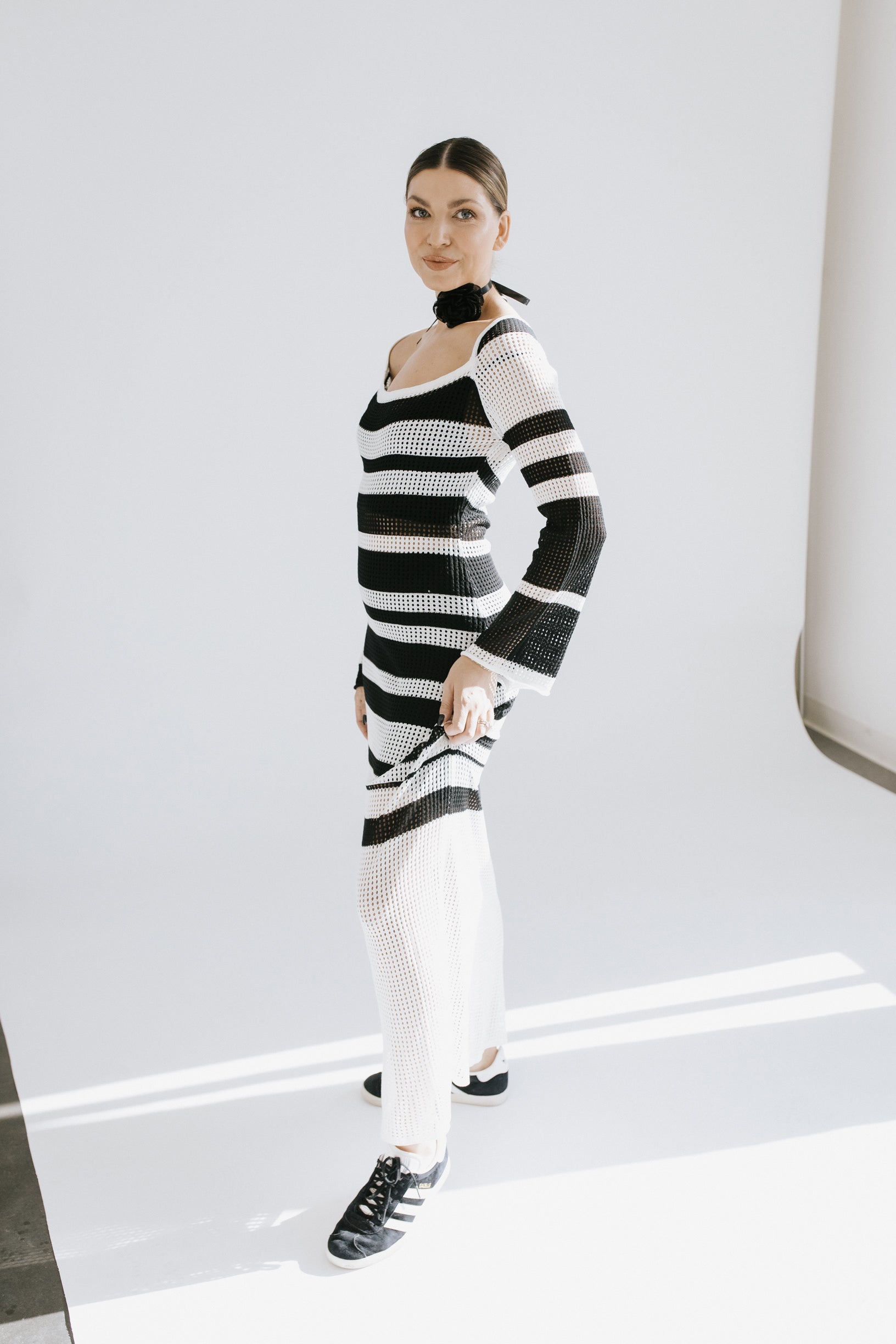 Matilda Knit Maxi Dress - White