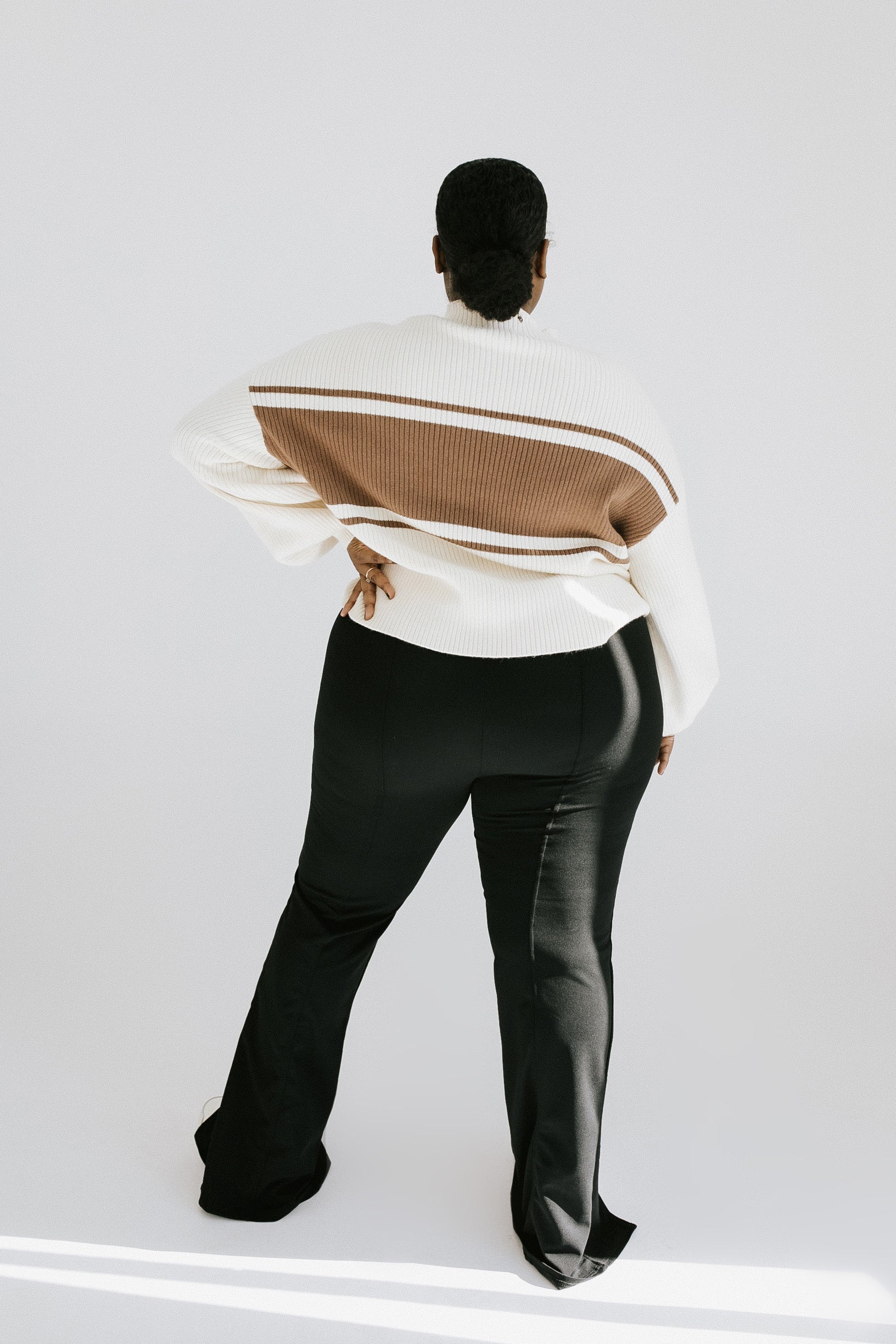 Shona Striped Sweater - Ivory