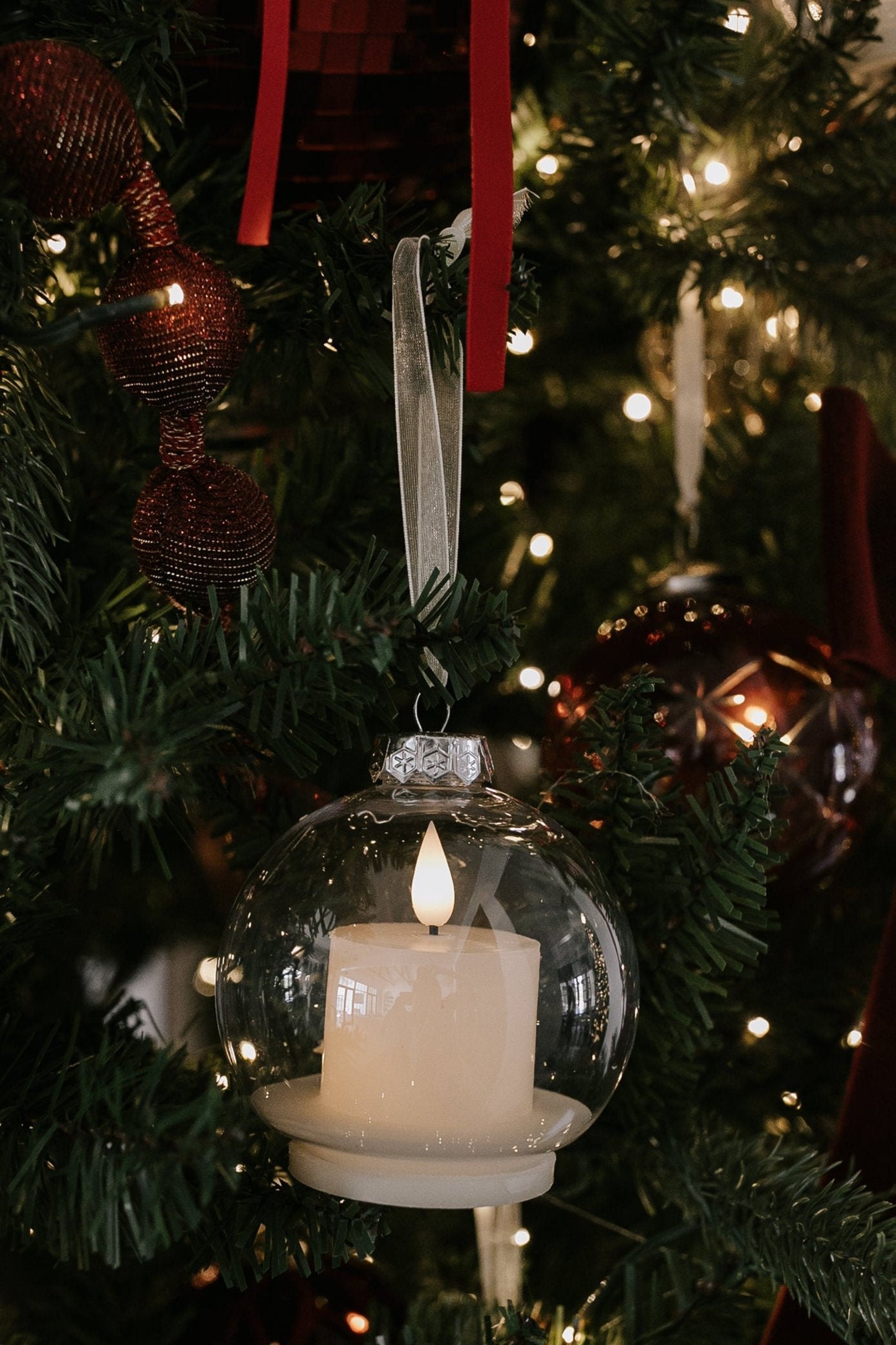 Blizzard LED Candle Ornament