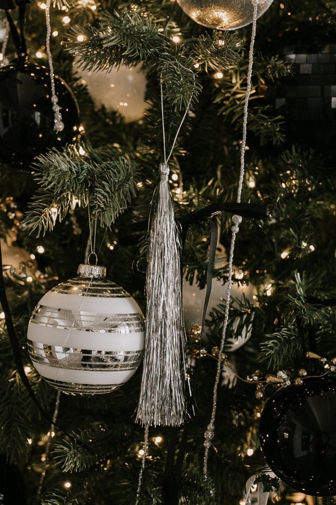 Twinkle Tinsel Tassel Ornament