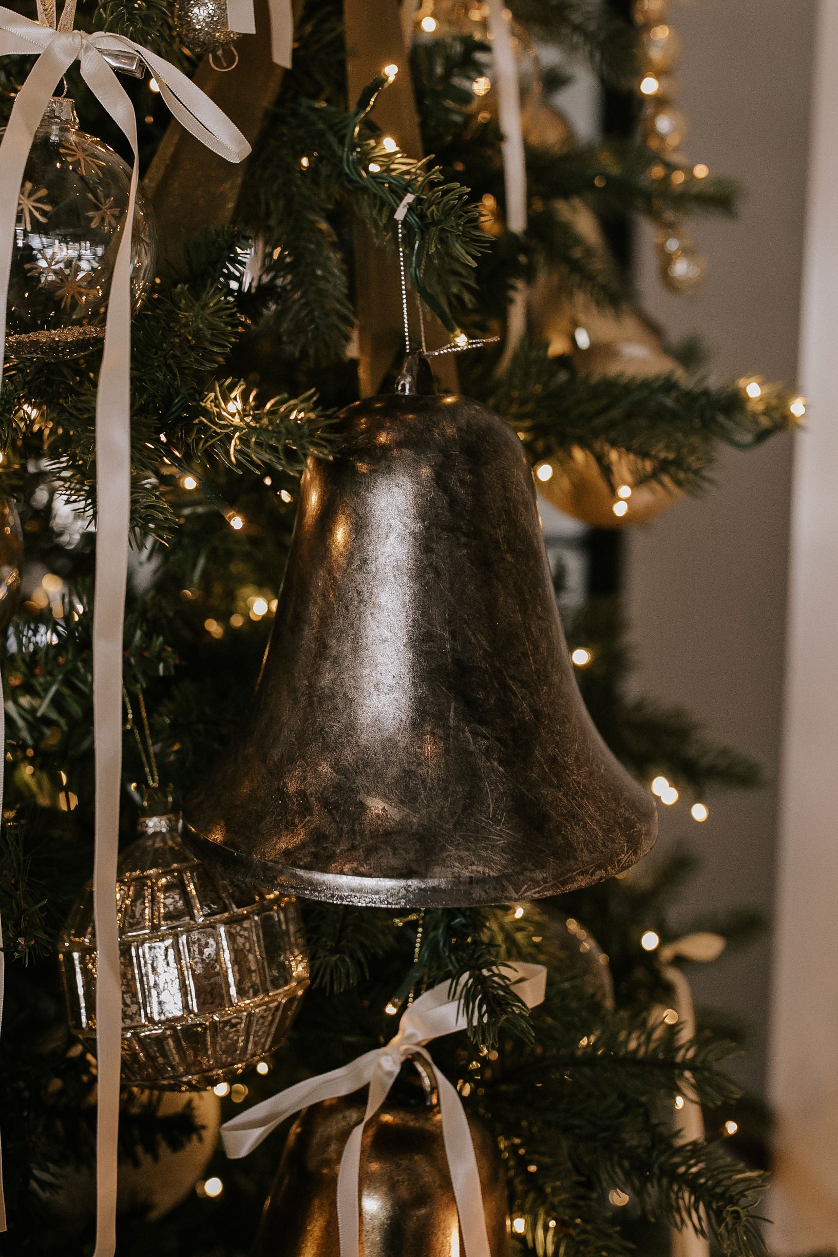 Winter Chime Bell Ornament - Silver