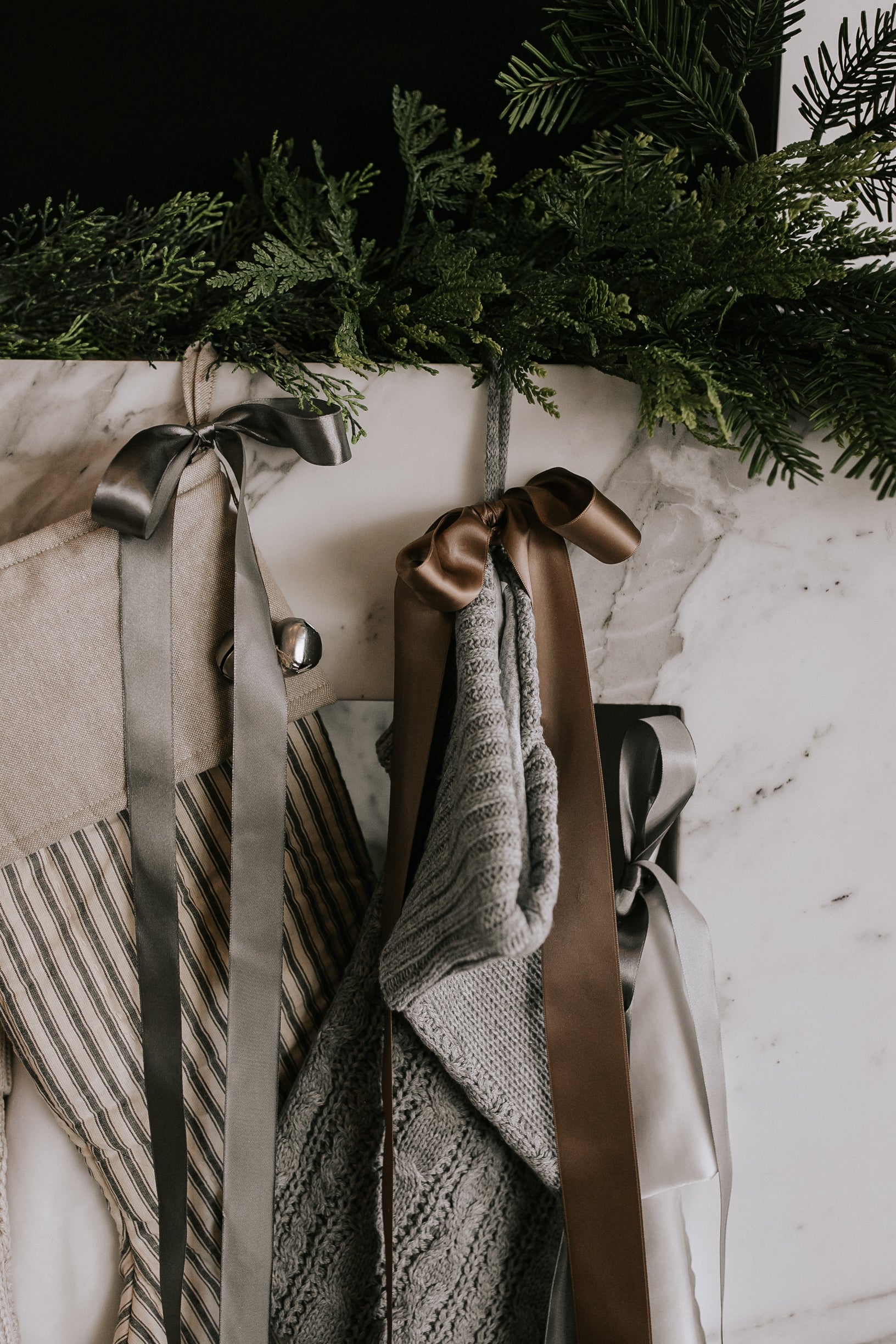 Snowball Striped Stocking