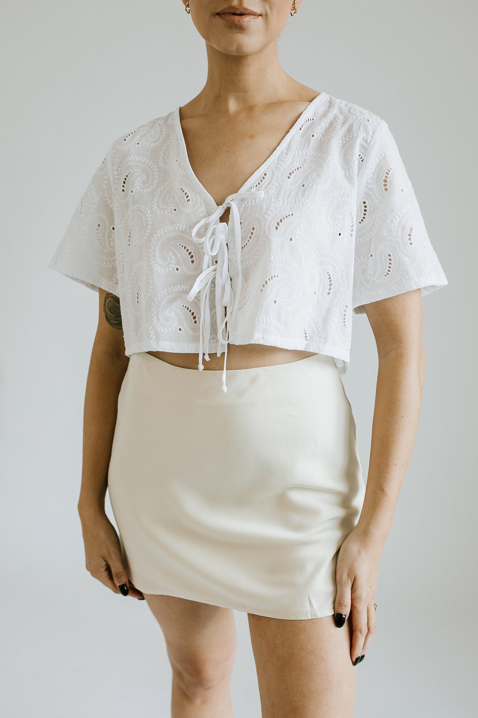 Fawn Mini Skirt - Cream