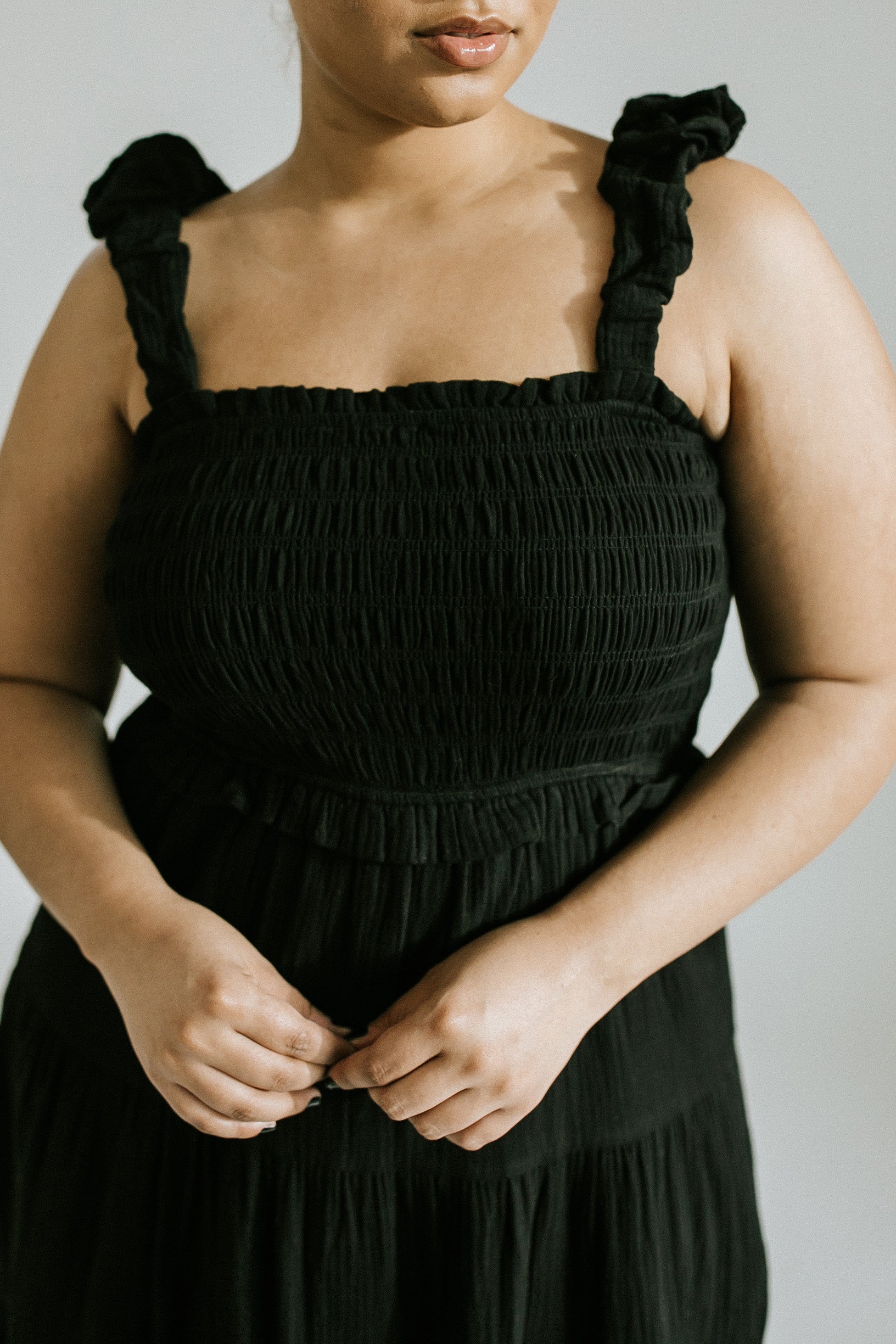 Sally Midi Dress - Black - More Sizes