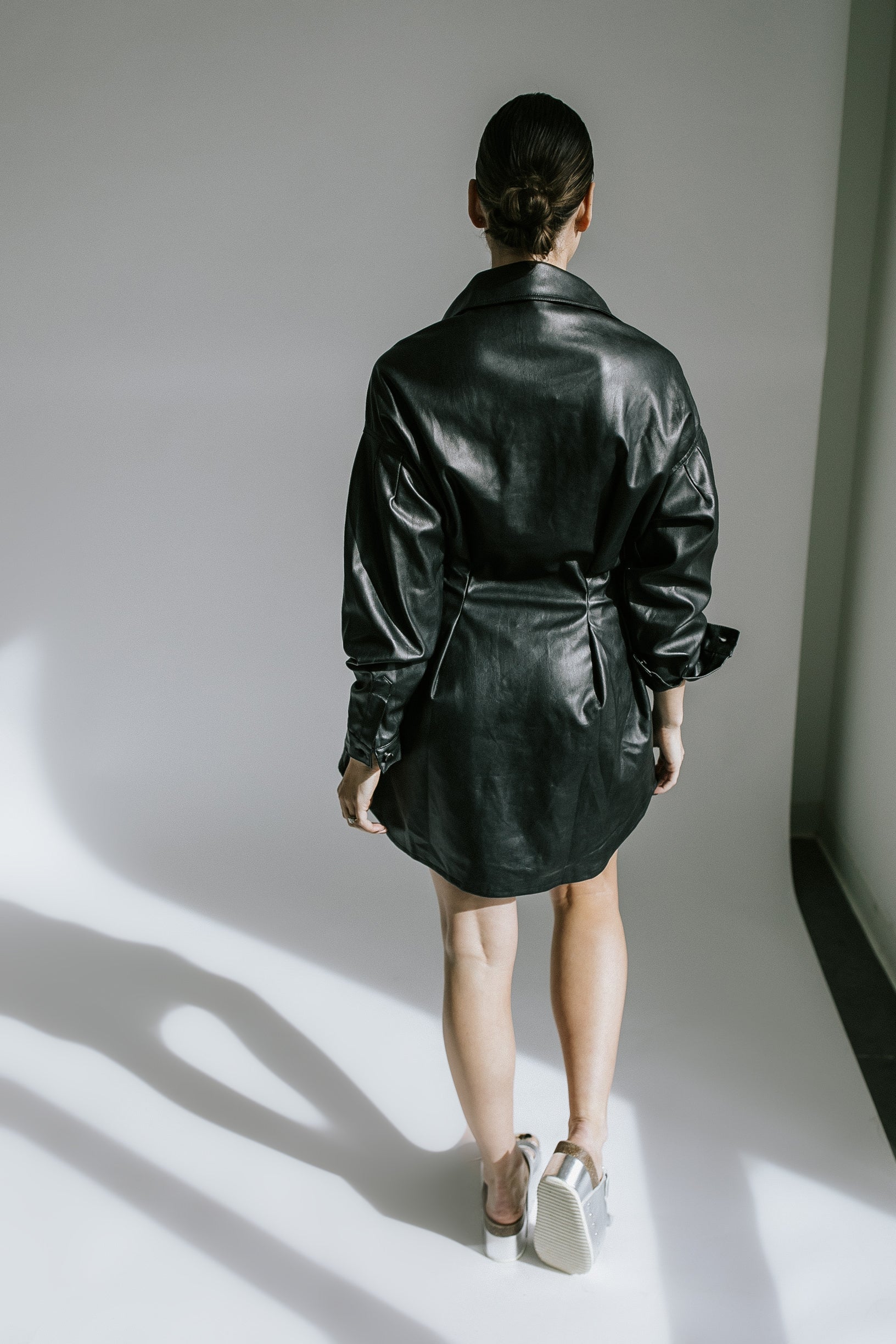 Beverley Leather Dress - Black