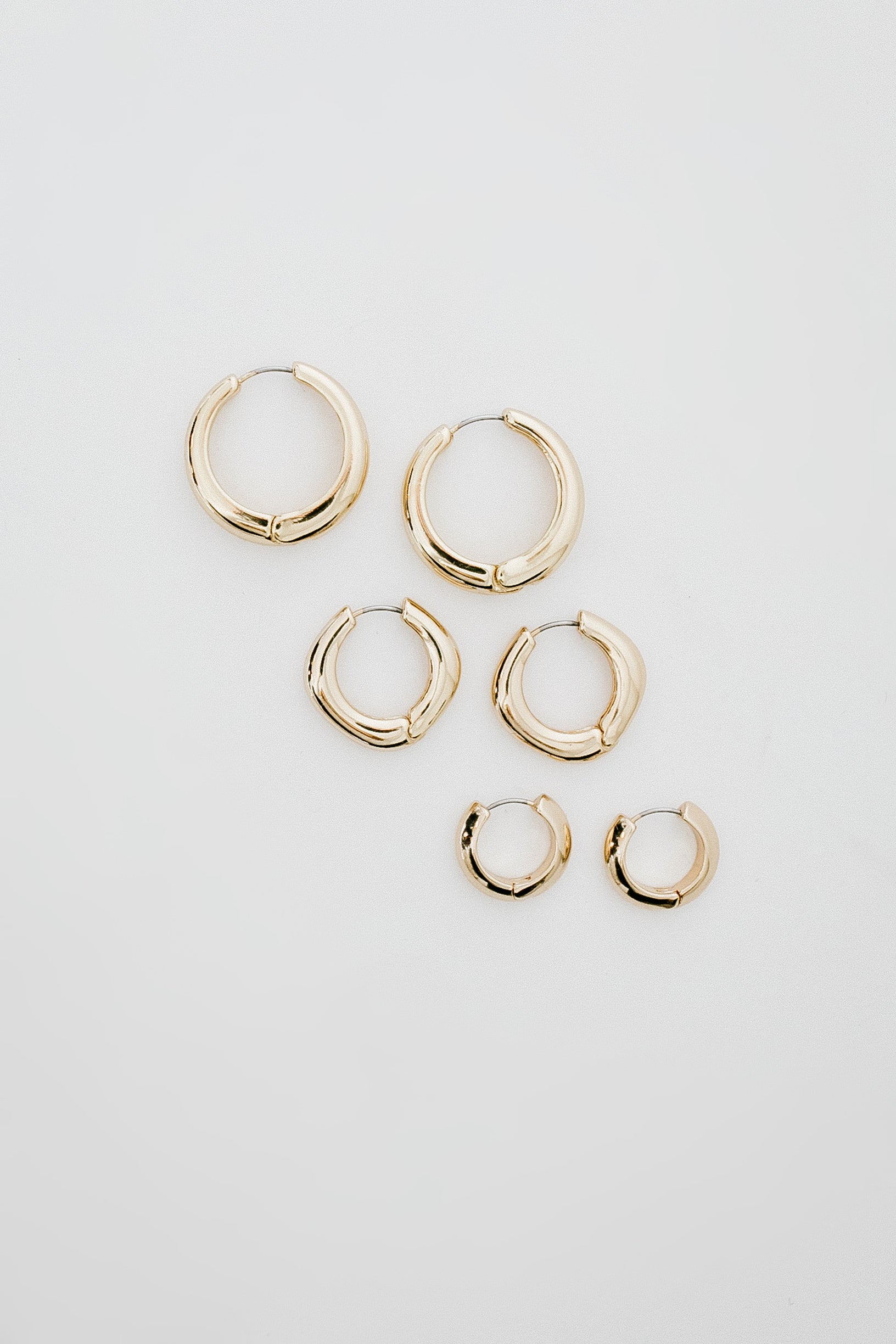 Keep It Simple Earring - Set of 3 - Gold