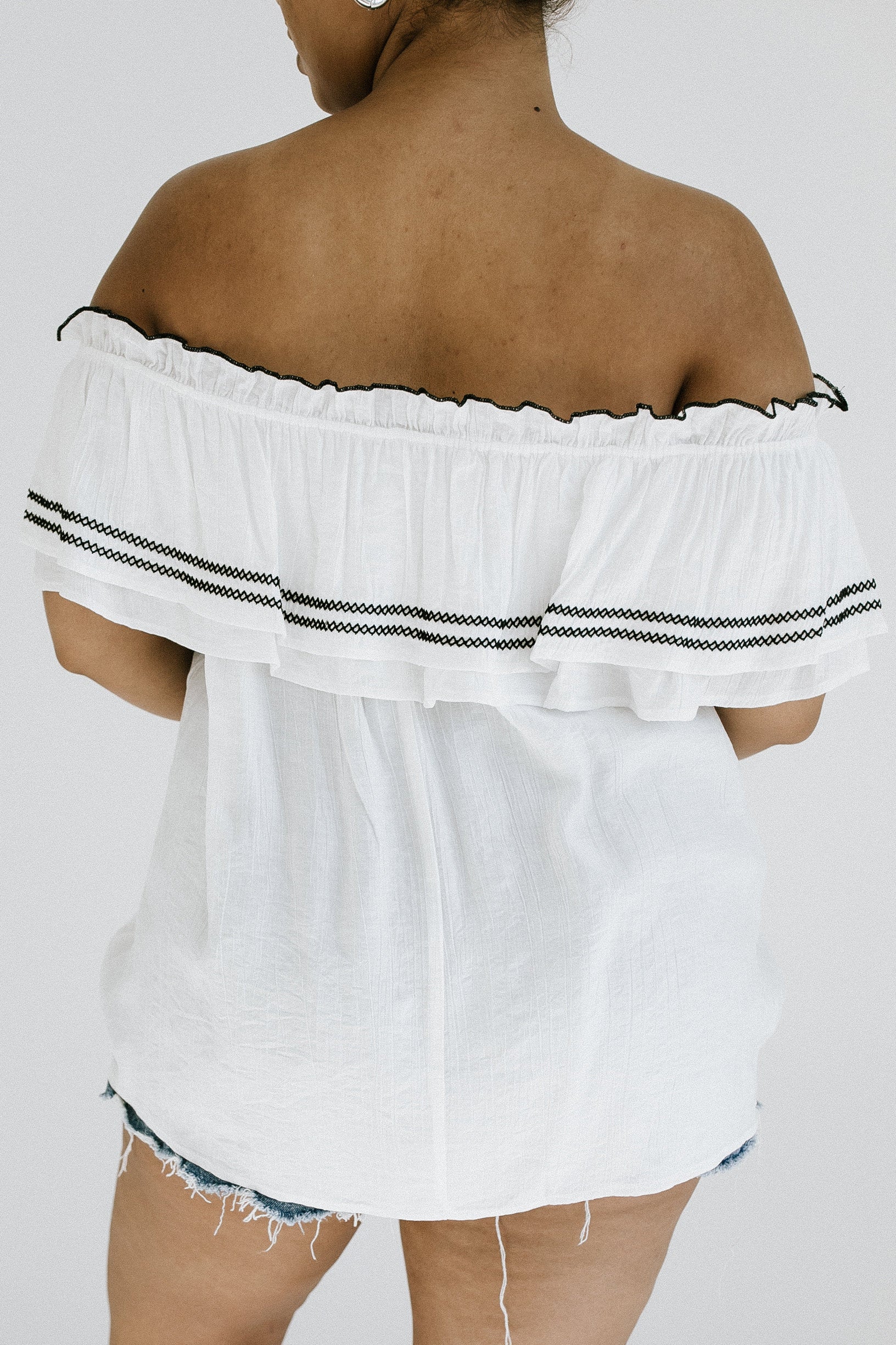 Verena Off The Shoulder Top - White - More Sizes