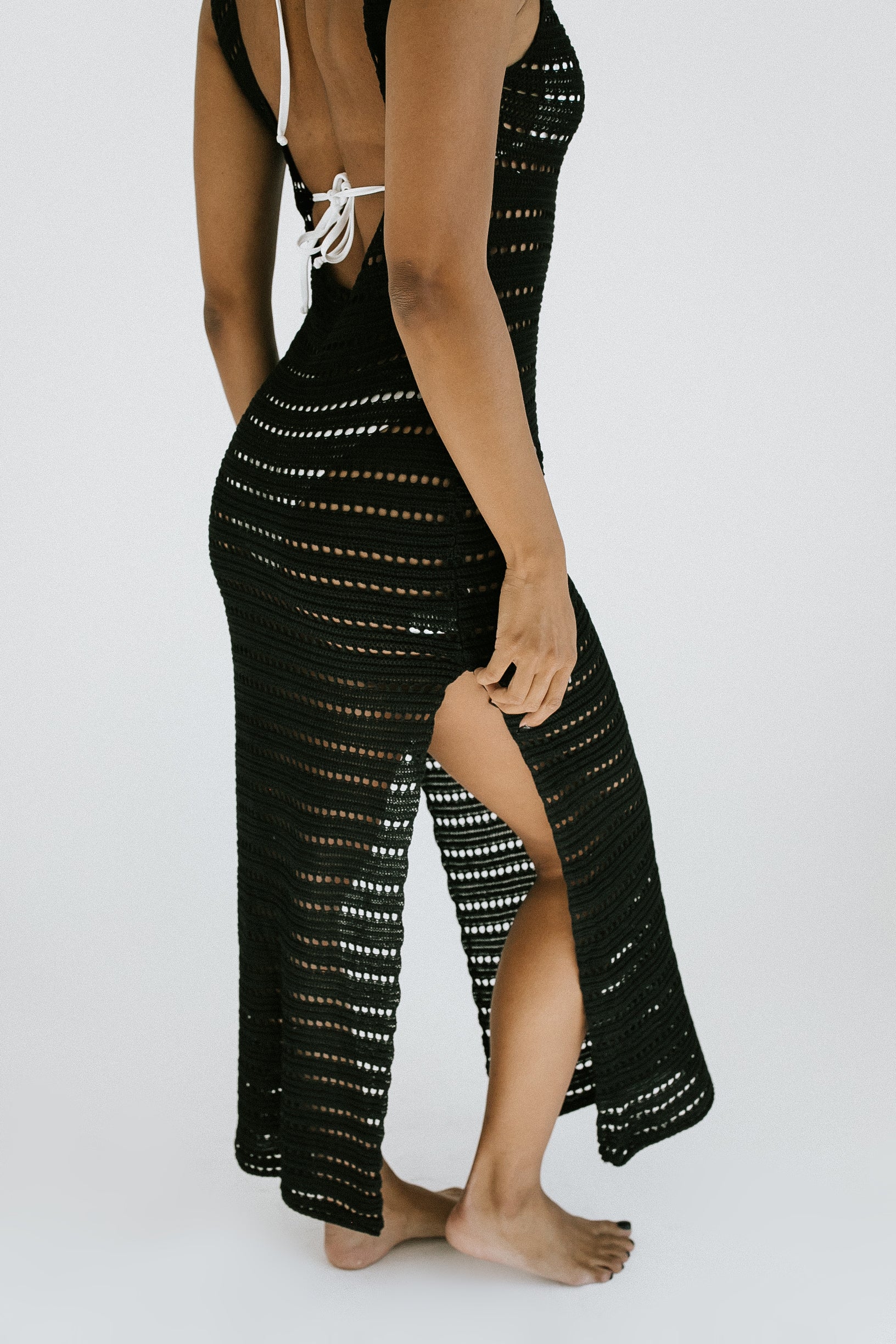 Nyla Knit Maxi Dress - Black