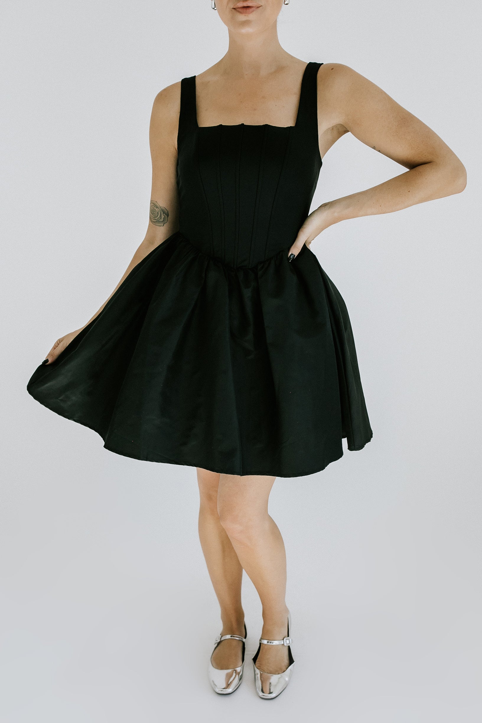 Sycamore Corset Mini Dress - Black