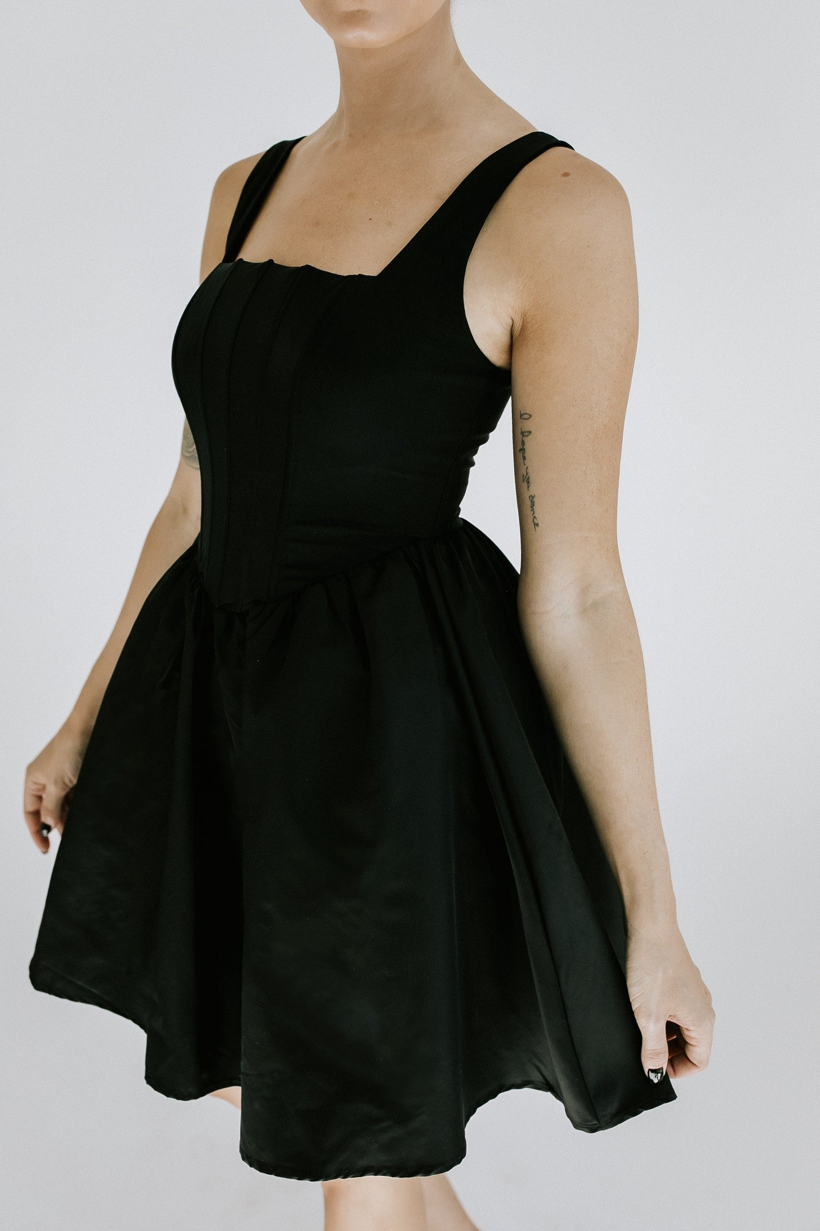 Sycamore Corset Mini Dress - Black
