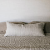 Carden Striped Lumbar Pillow - Natural - 36x16"