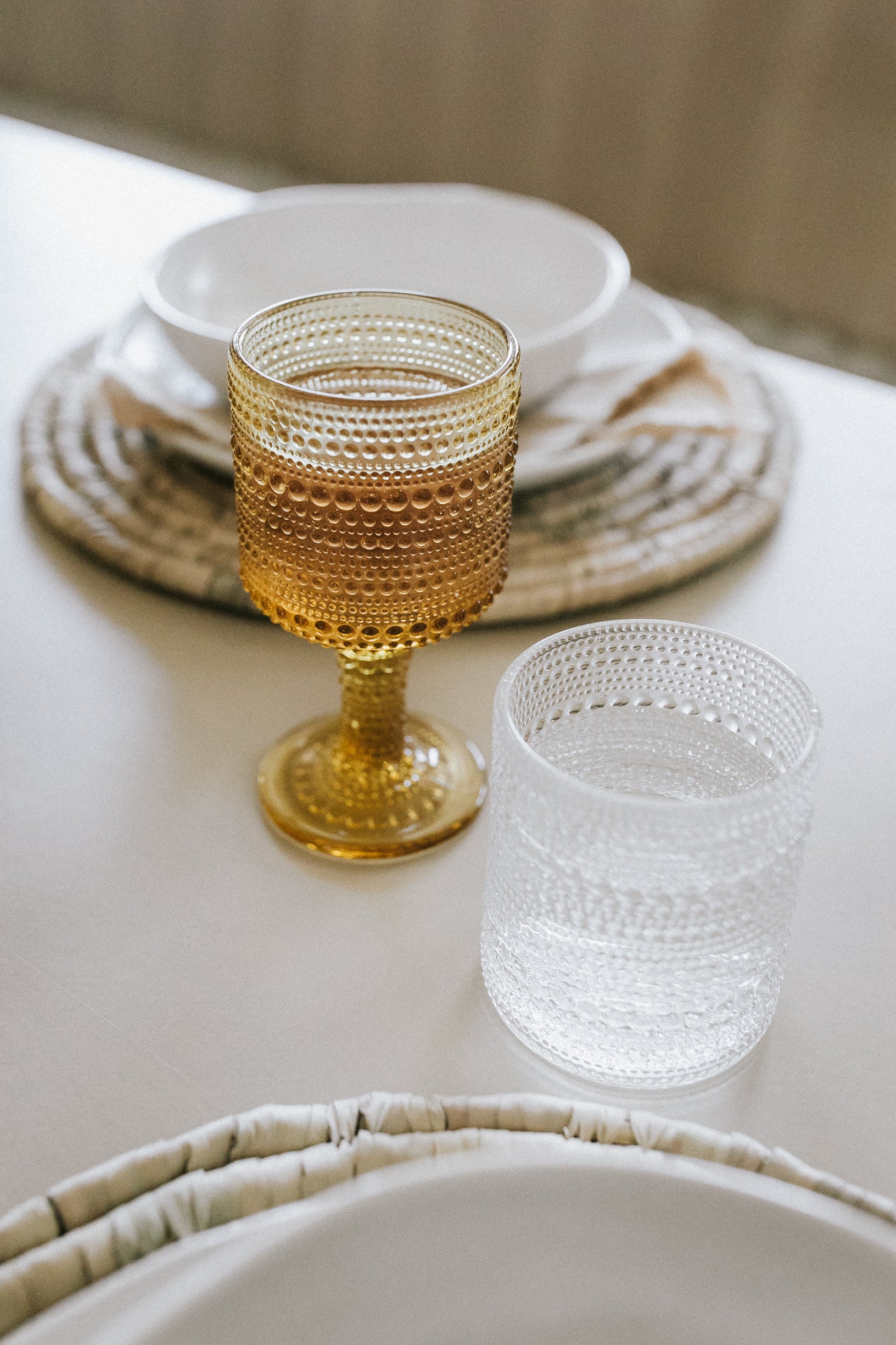 Joelle Beaded Old Fashioned Glass