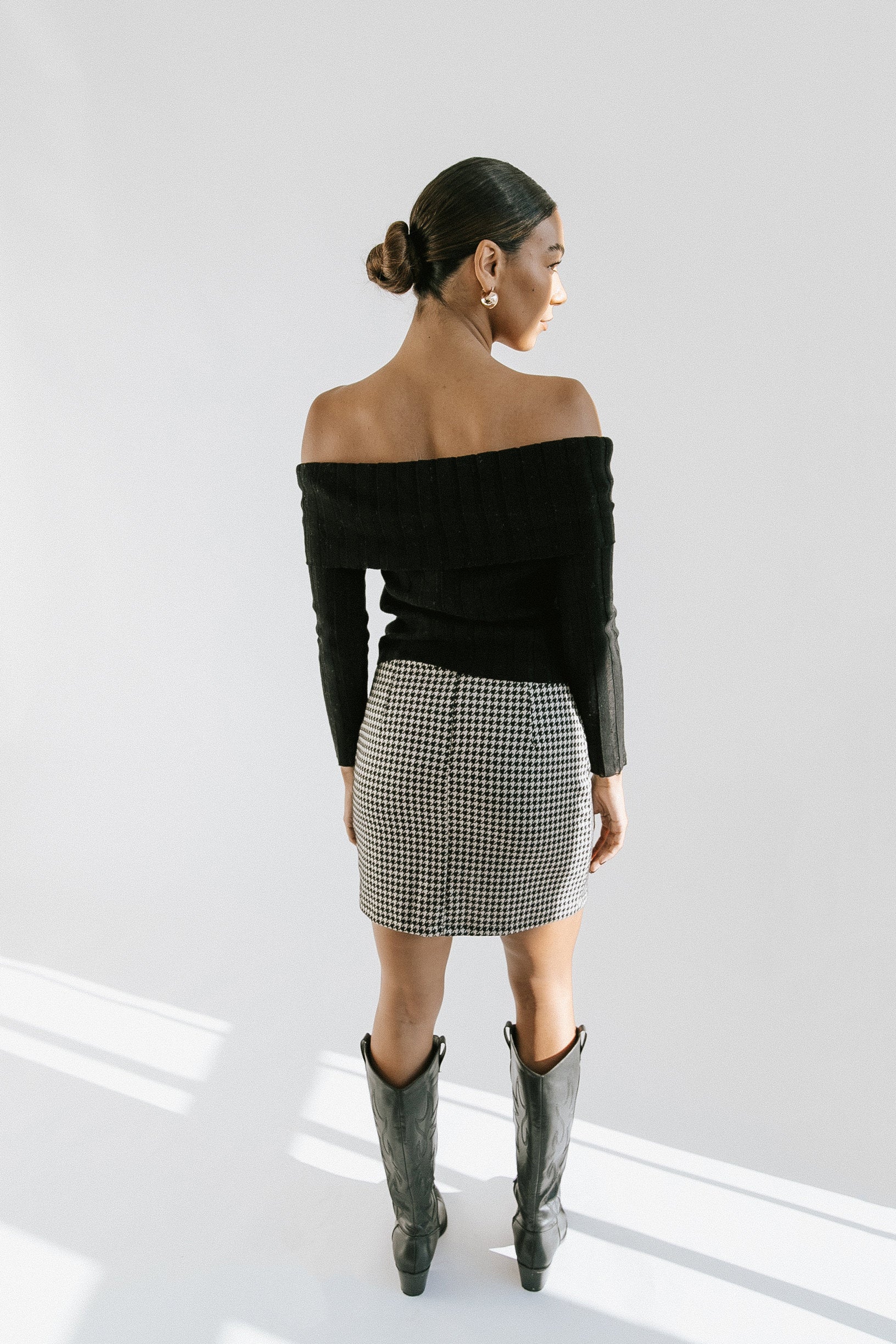 Wendy Mini Skirt - Taupe