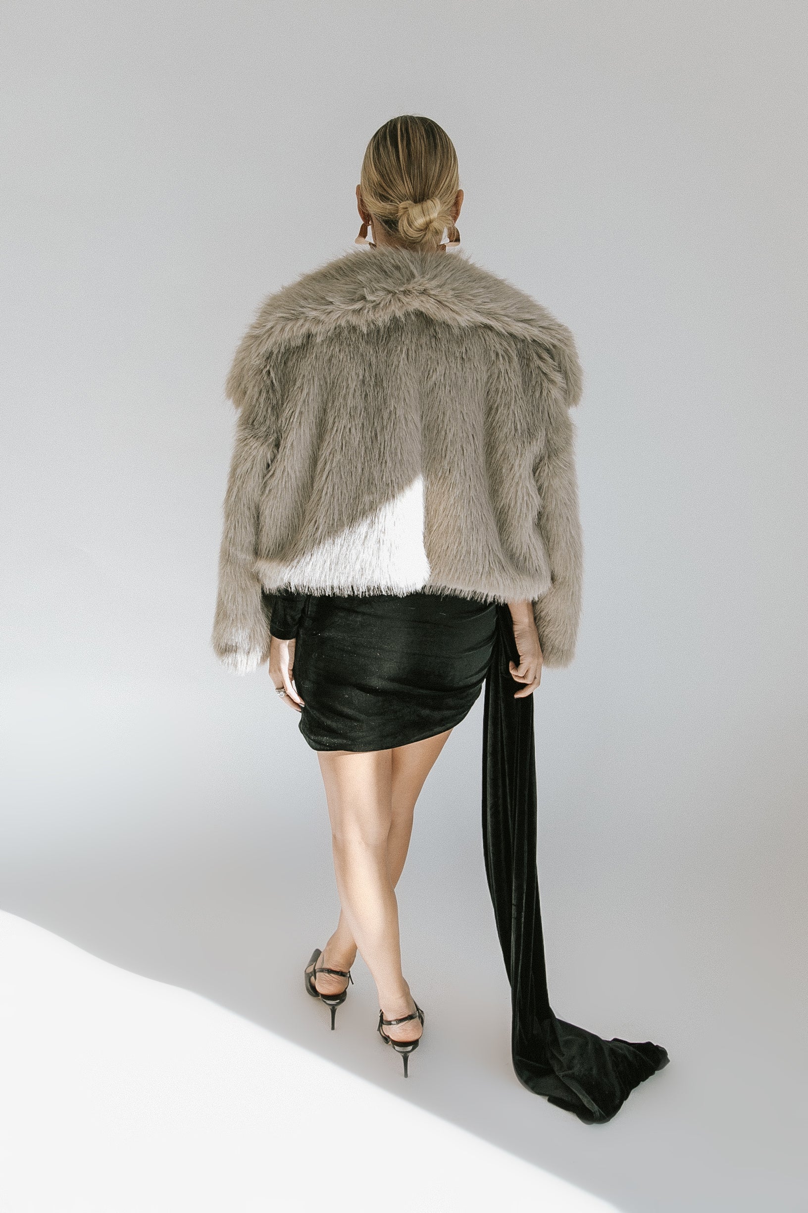 Baby It's Cold Outside Fur Jacket - Grey