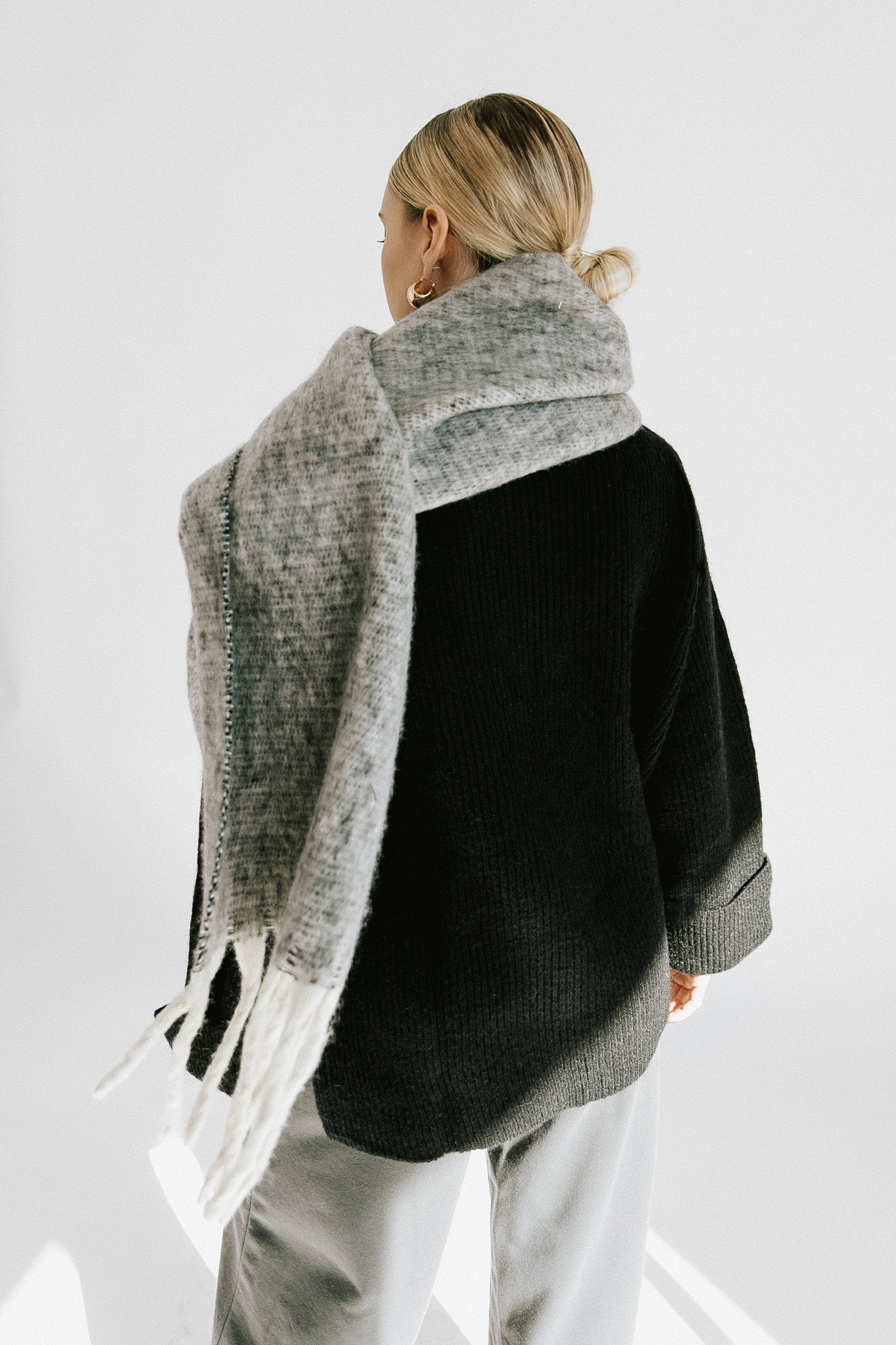 Sierra Funnel Neck Sweater - Black