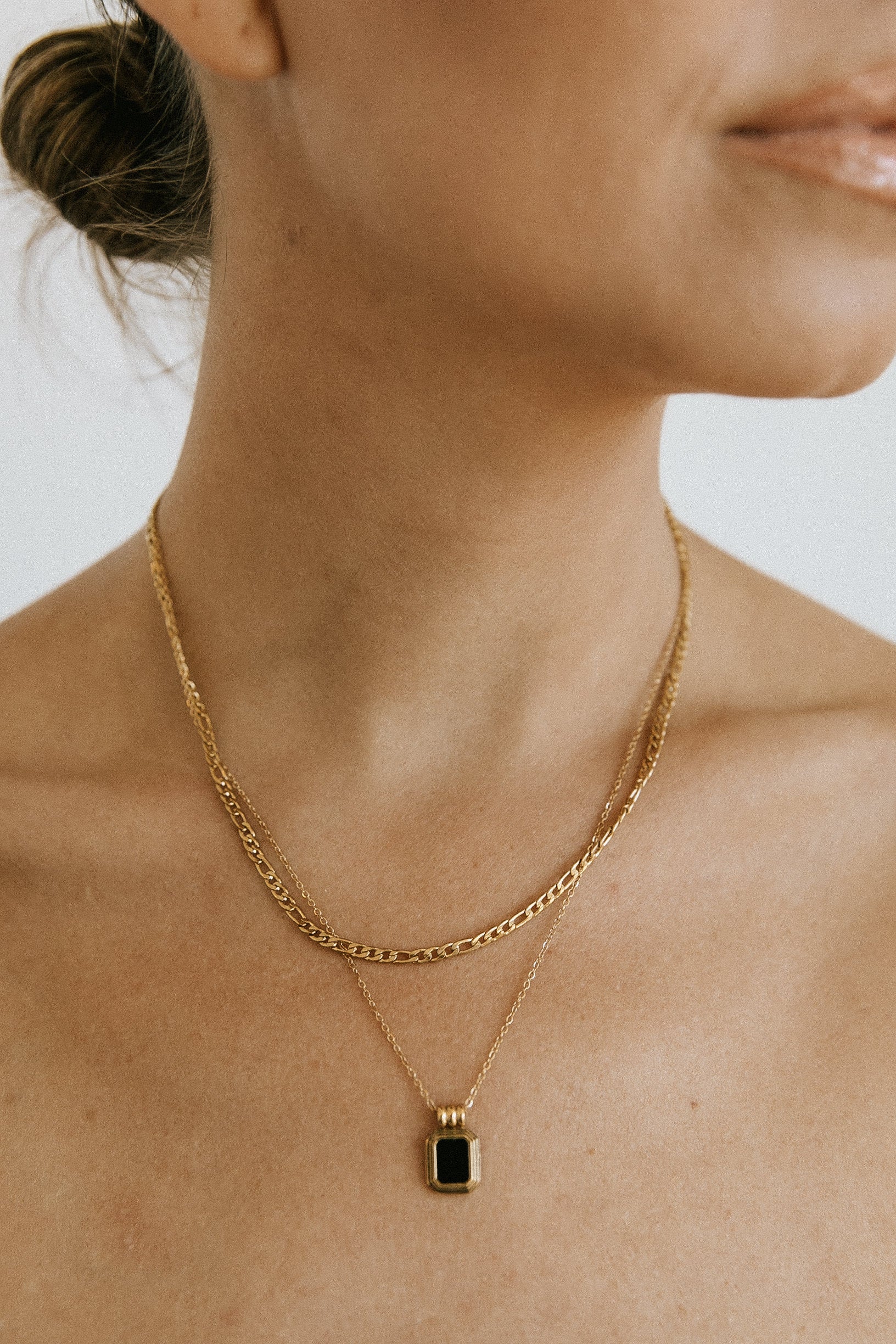 Bethany Double Layered Necklace - Gold