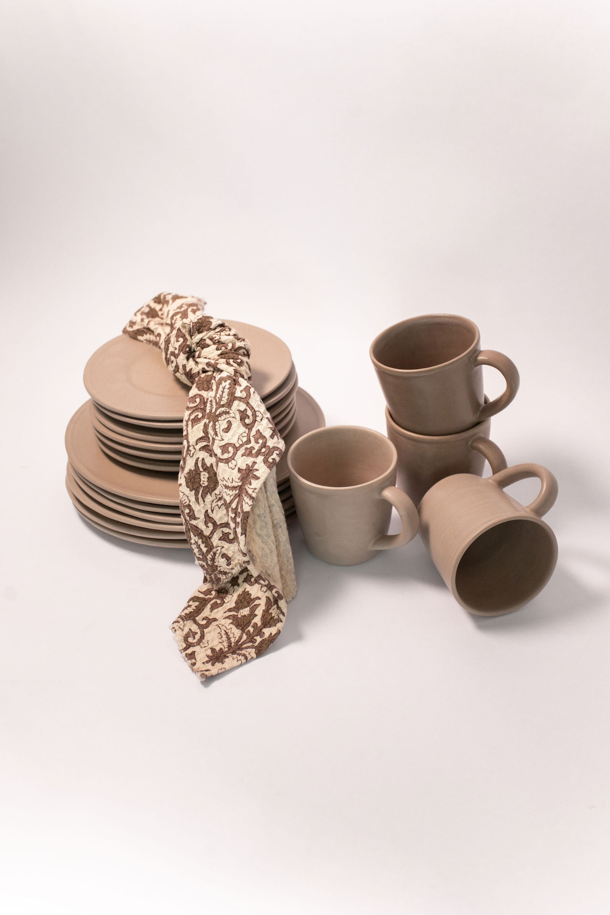 Handcrafted Oval Clay Dinner Plate