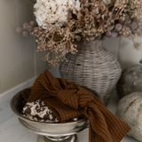 Mini Checkered Tea Towel - Rust