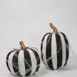 Matte Striped Pumpkin - Oval