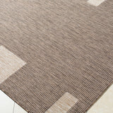 Boxwood Machine Woven Rug - Dark Brown