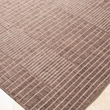 Rye Machine Woven Rug - Dark Brown