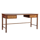 Twist Cane Solid Wood Desk