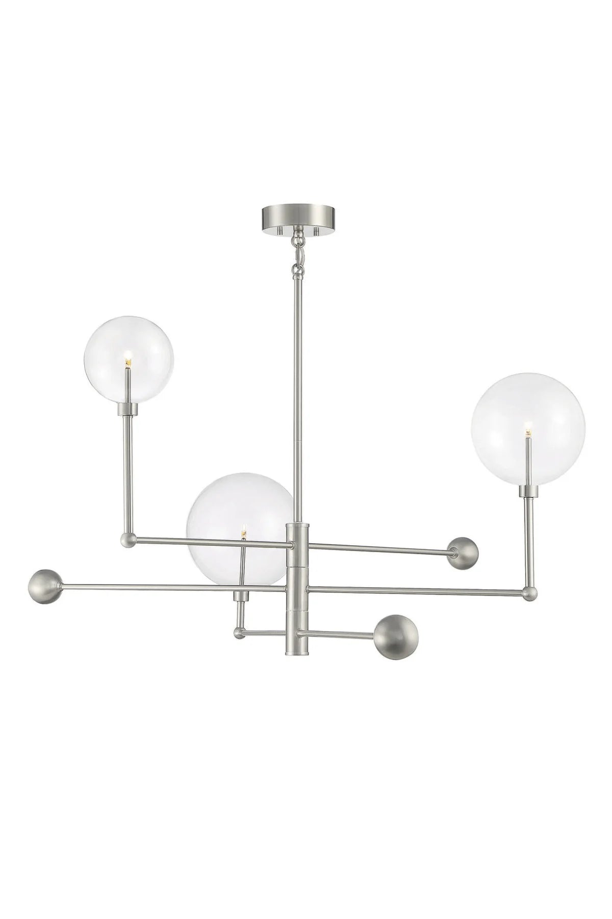 Coursey 3-Light Chandelier - Brushed Nickel