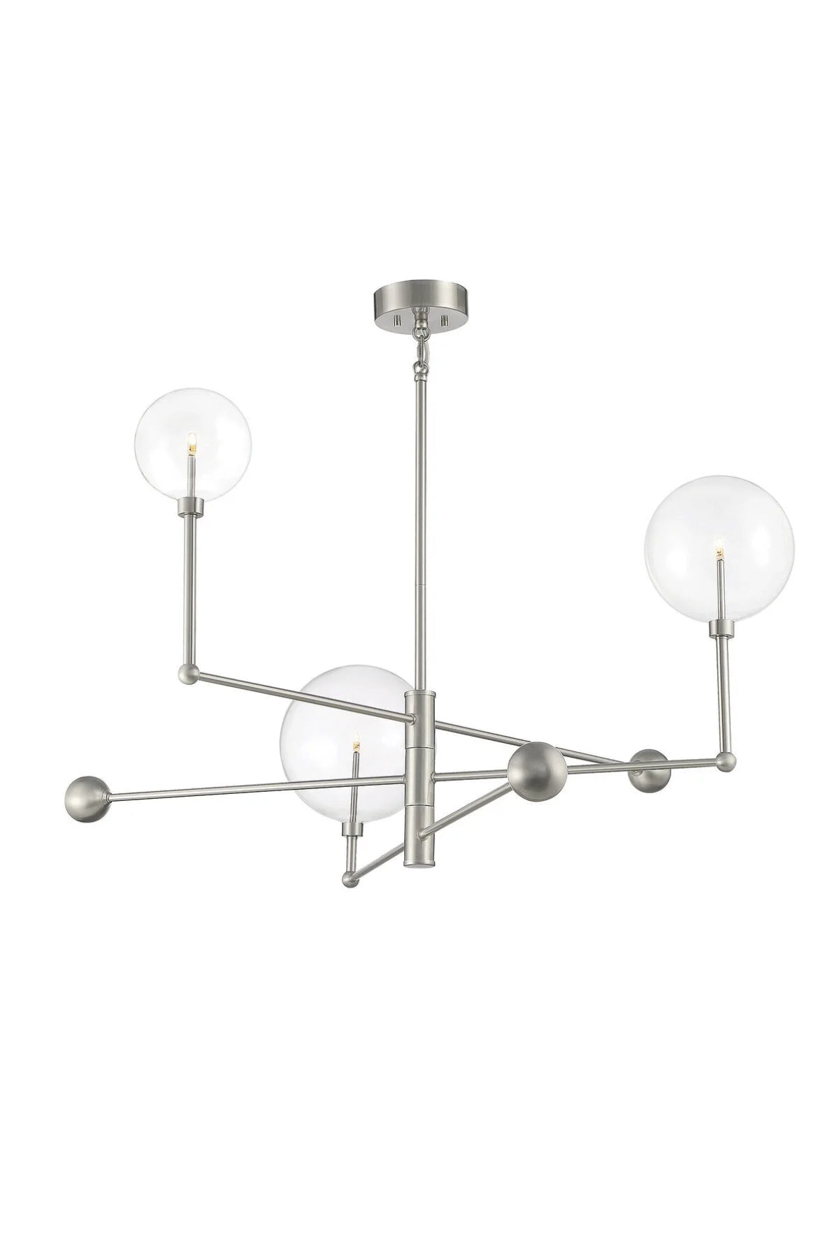 Coursey 3-Light Chandelier - Brushed Nickel