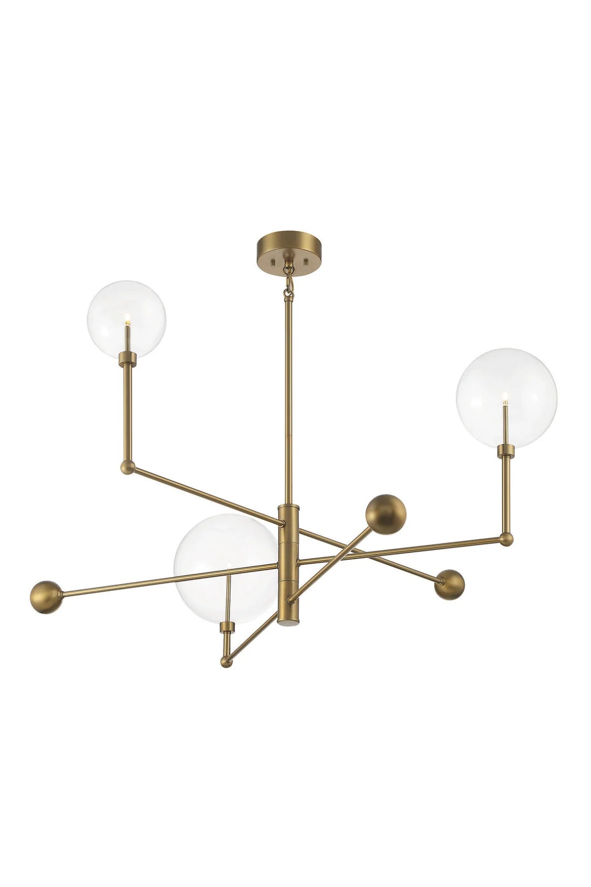 Coursey 3-Light Chandelier - Brass